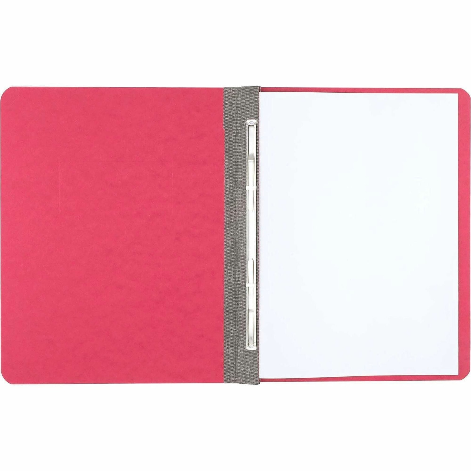 ACCO Pressboard Report Cover With Fastener, Side Bound, 8 1/2in x 11in, 60% Recycled, Earth Red - Image 4