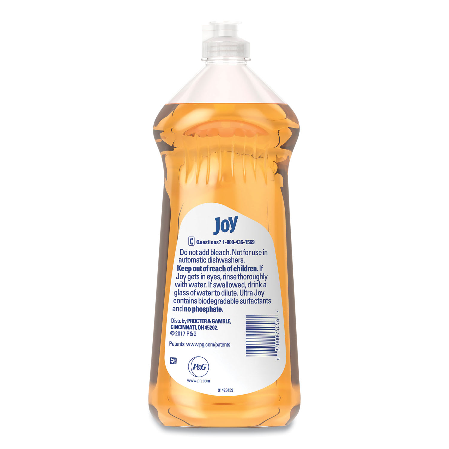 Joy Ultra Orange Dishwashing Liquid, Orange Scent, 30 oz Bottle, 10/Carton - Image 3