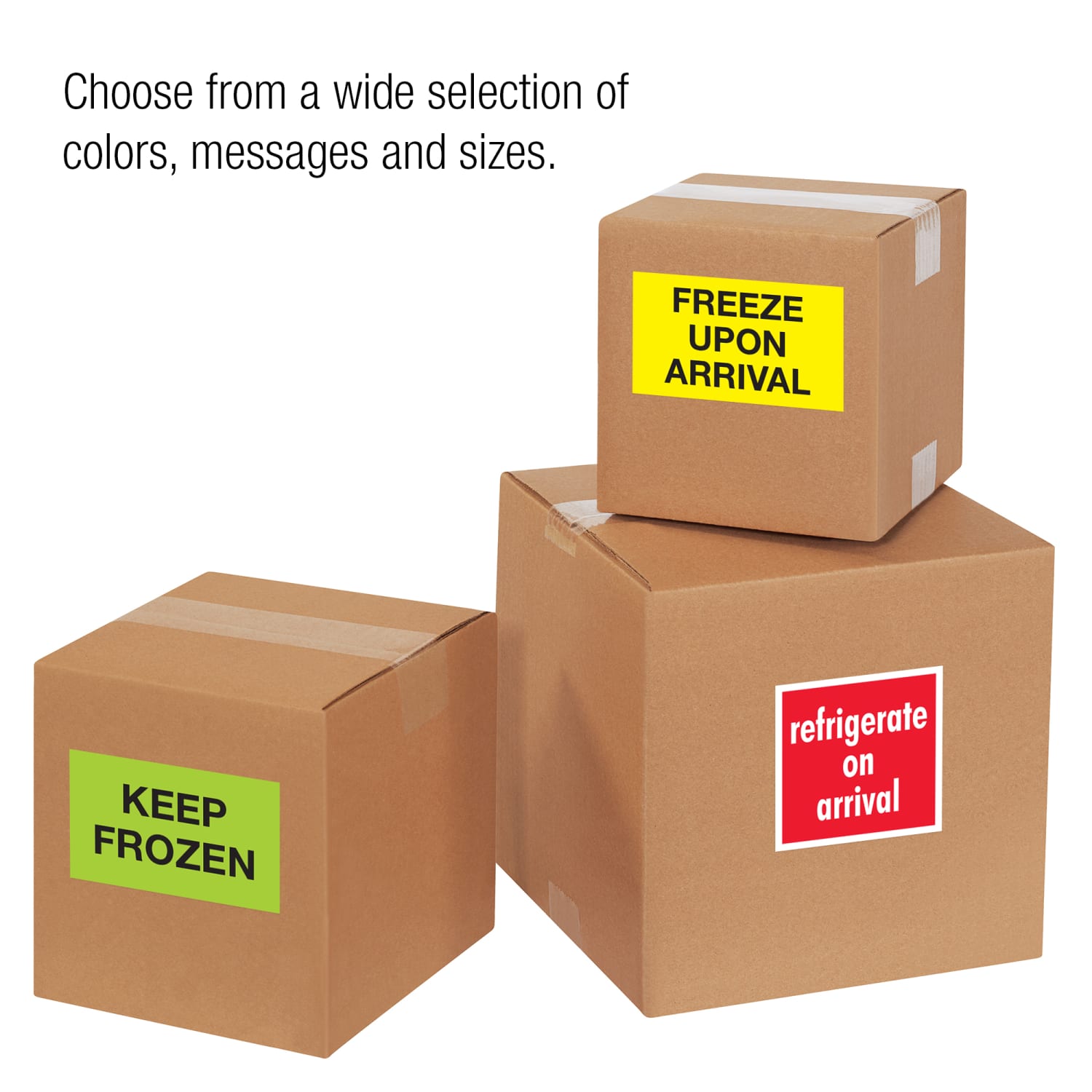 Tape Logic Preprinted Climate Shipping Labels, "Refrigerate Upon Arrival", DL1640, Rectangle, 2in x 8in, Red/White, Roll Of 500 - Image 5