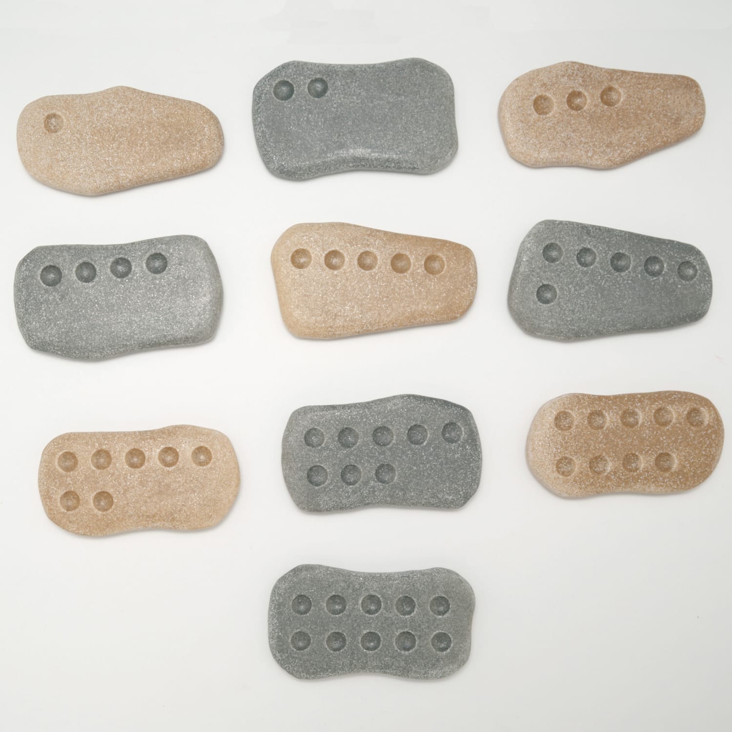 Yellow Door Tactile Counting Stones, Natural, Pre-K To Kindergarten, Set Of 20 Stones - Image 3