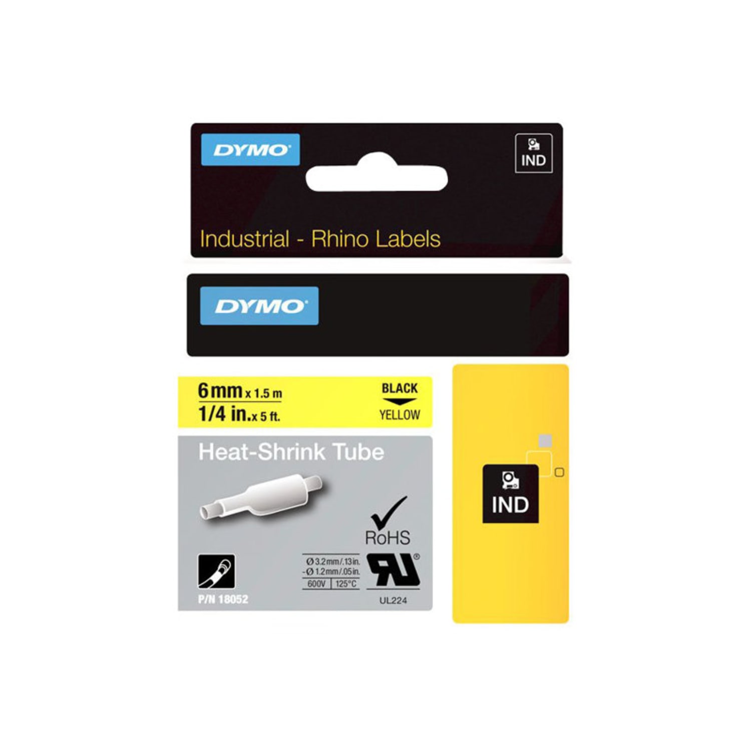 DYMO Heat Shrink Tube Wire & Cable Label, 2233992