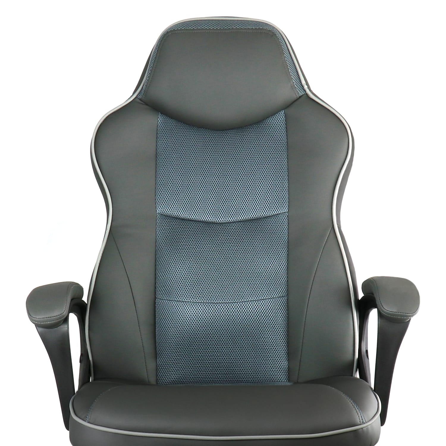 Elama Faux Leather High Back Adjustable Office Task Chair Black PopularChairscom