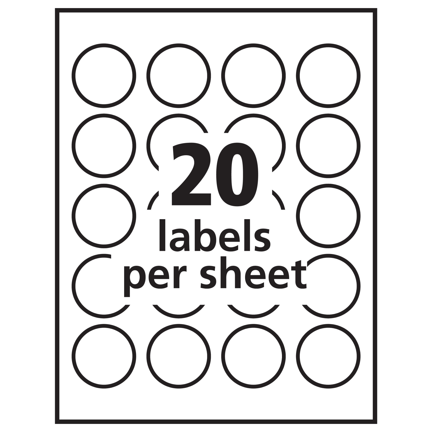 Avery Glossy Clear Print-to-the-Edge Easy Peel Labels With Sure Feed Technology, 6582, Round, 1-5/8in Diameter, Clear, Pack Of 500 - Image 5