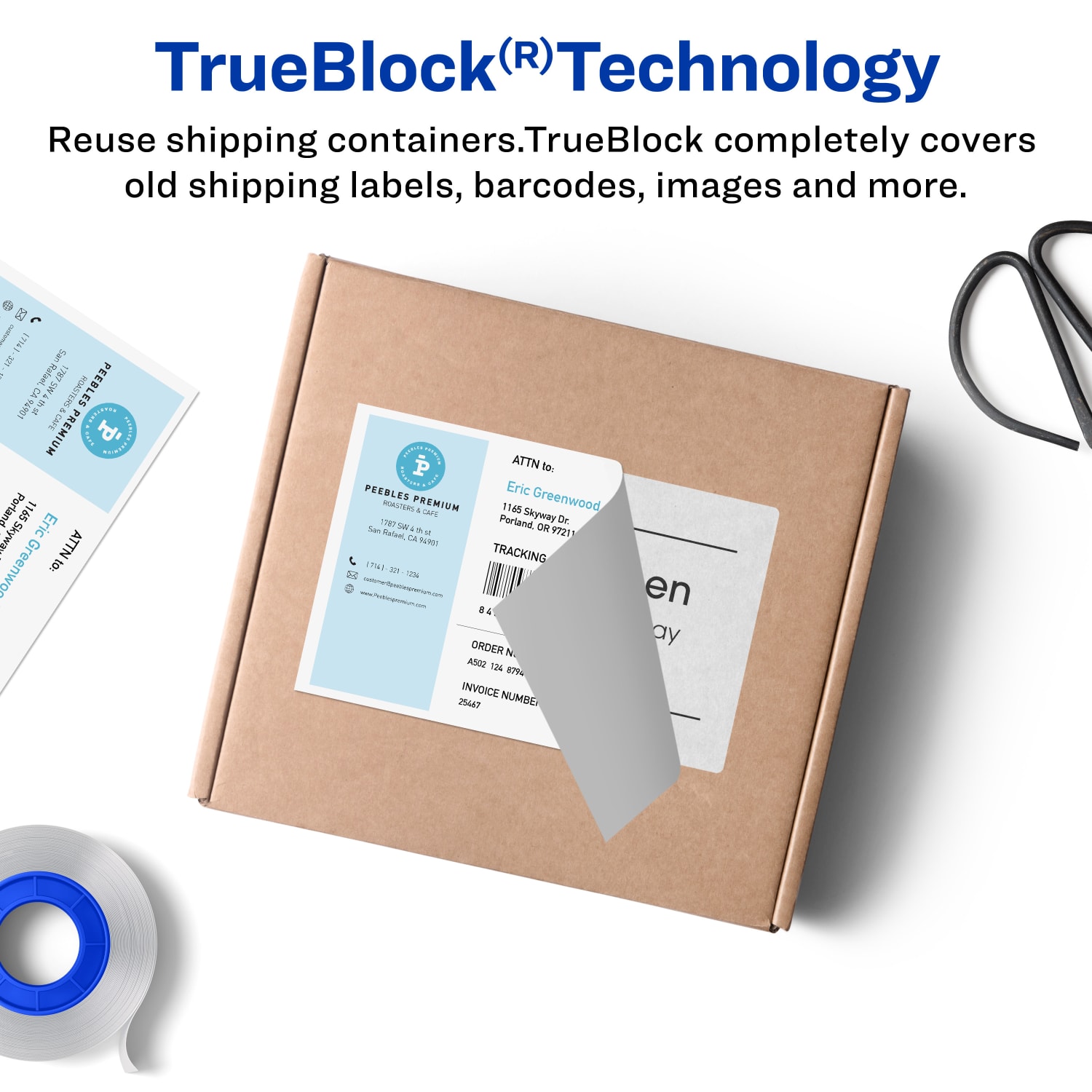 Avery TrueBlock White Laser Shipping Labels, With Paper Receipt, 5127, 5 1/16in x 7 5/8in, Pack Of 50 - Image 3