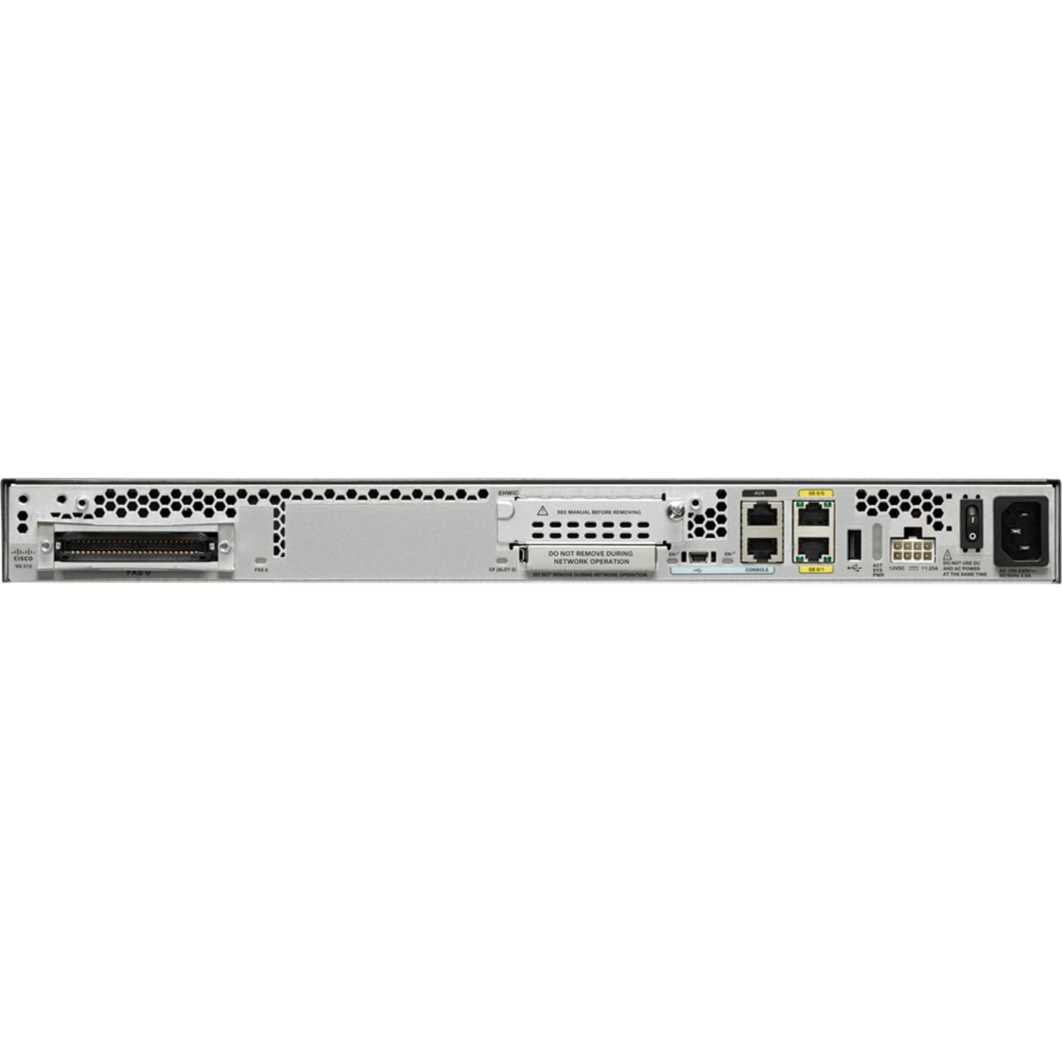 Cisco VG310 - Modular 24 FXS Port Voice over IP Gateway - 2 x RJ-45 - USB - Management Port - Gigabit Ethernet - 1 x Expansion Slots - Image 3