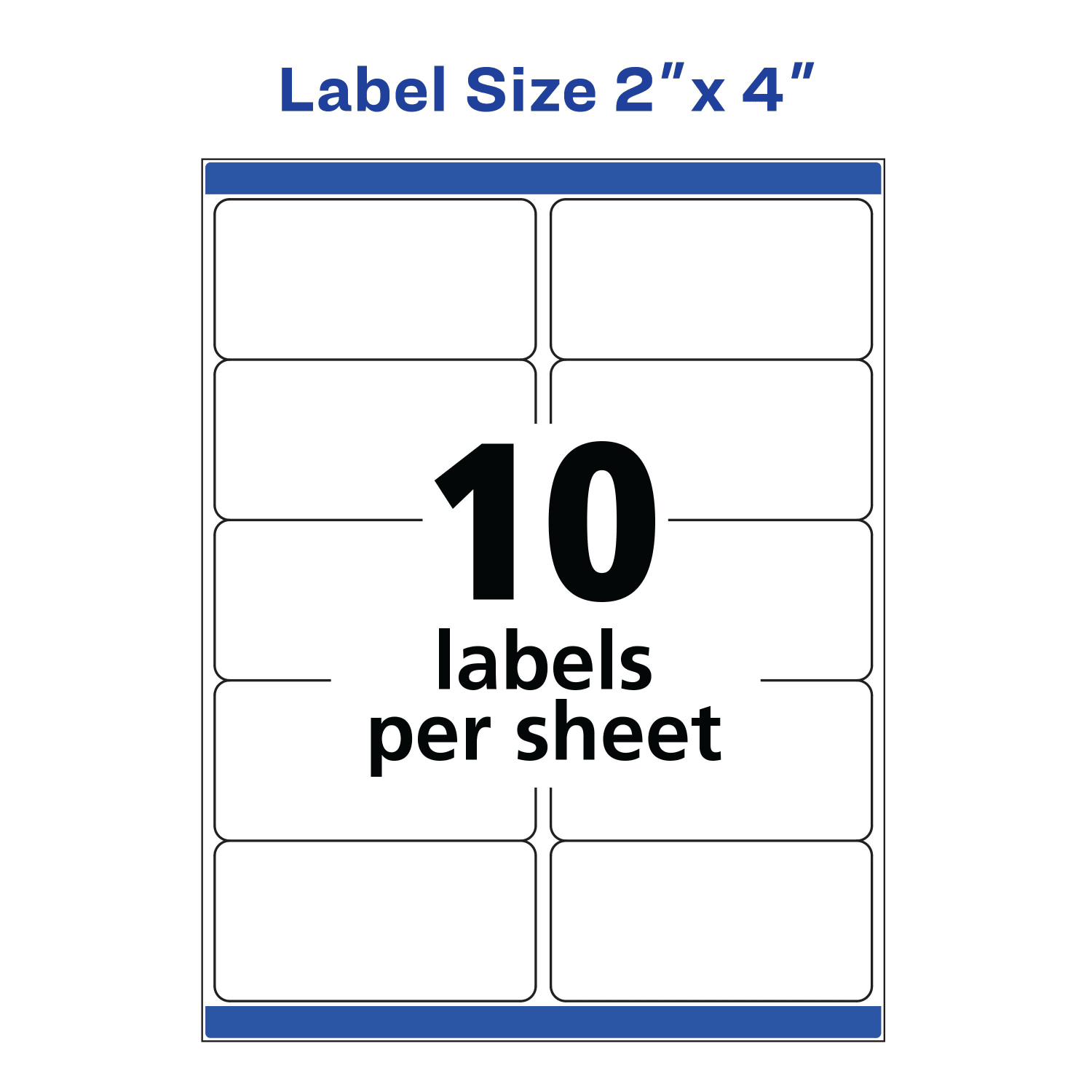 Avery TrueBlock Shipping Labels With Sure Feed Technology, 8363, Rectangle, 2in x 4in, White, Pack Of 500 - Image 6