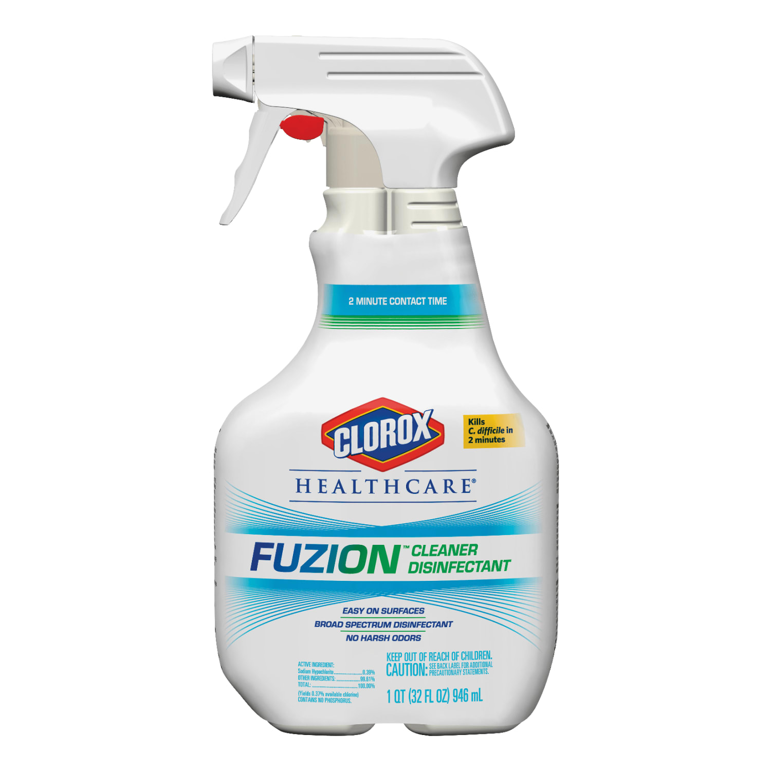 Clorox Healthcare Fuzion Cleaner Disinfectant Spray, 32 Oz Bottle