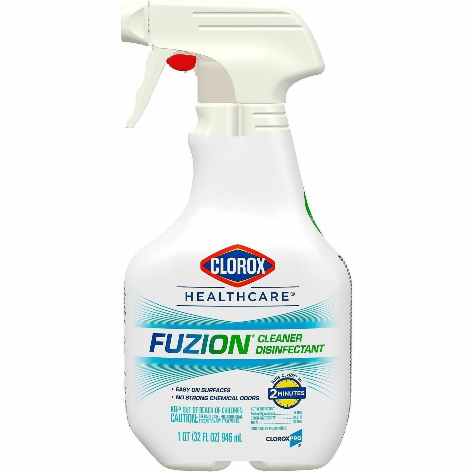 Clorox Healthcare Fuzion Cleaner Disinfectant Spray, 32 Oz Bottle - Image 3