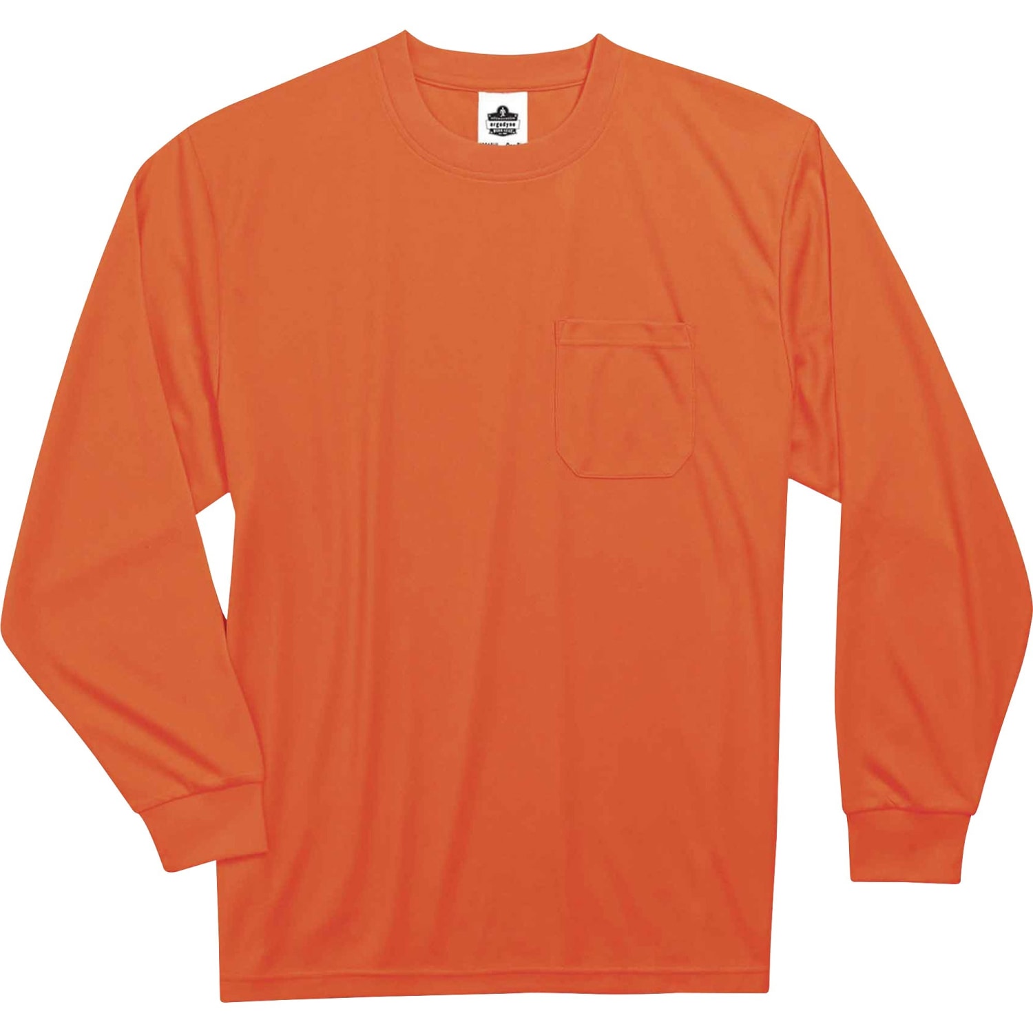 Ergodyne GloWear 8091 Non-Certified Long-Sleeve T-Shirt, 3X, Orange - Image 4