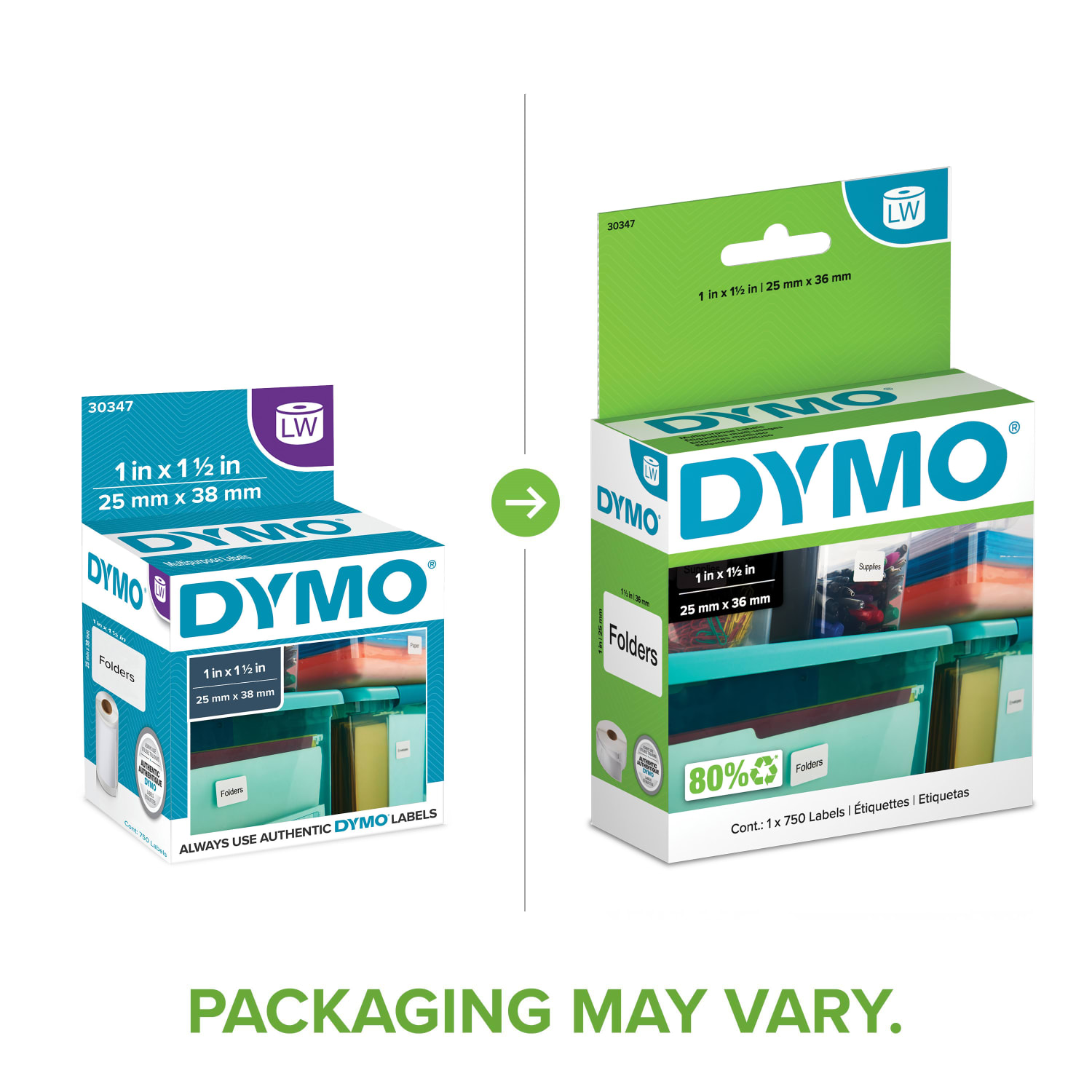 DYMO Non-Adhesive Business Card Labels for LabelWriter Label Printers, White, 2in x 3-1/2in, 1 Roll of 300 - Image 3