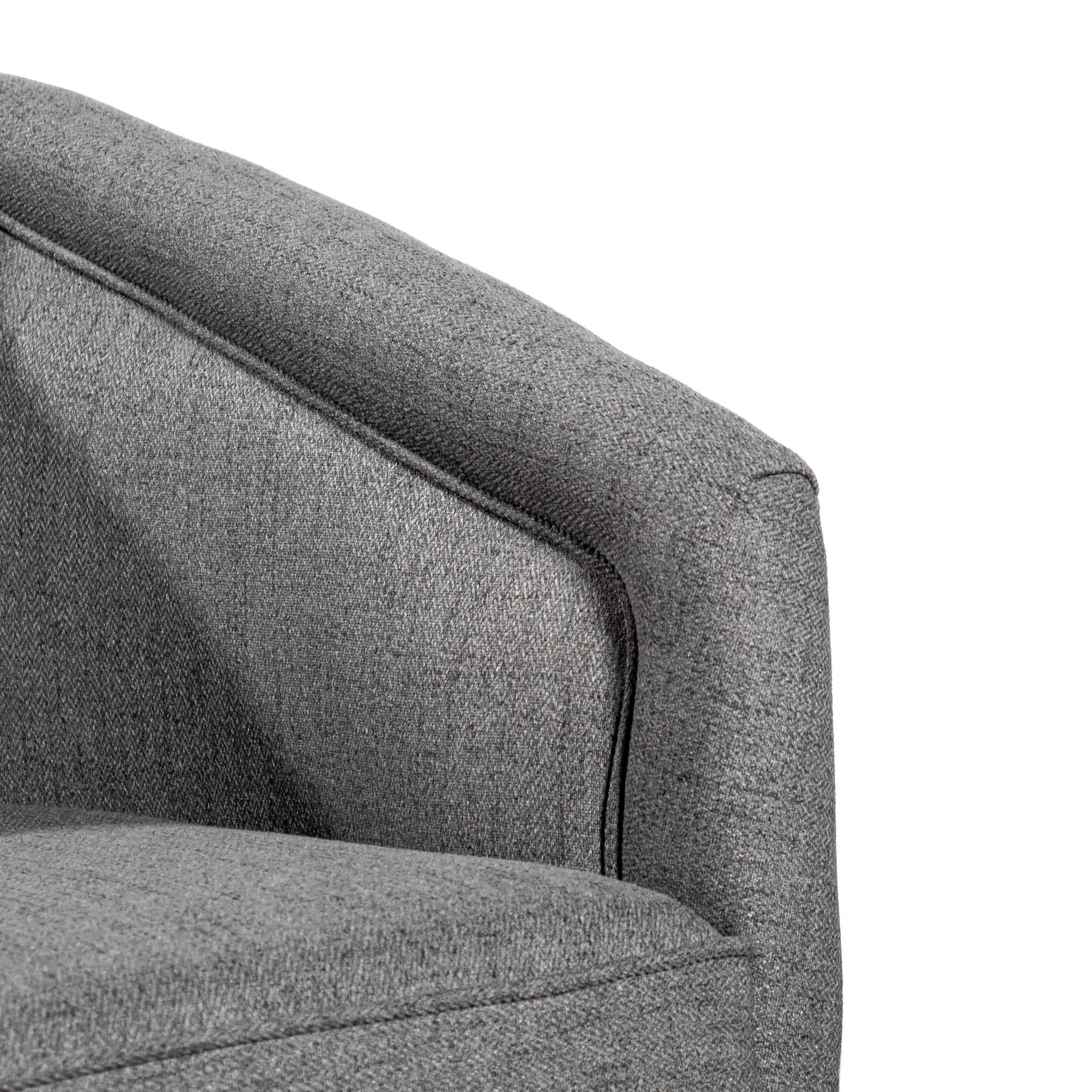 Flash Furniture Dean Club Style Commercial Fabric Barrel Accent Armchair with 360 Degree Swivel Metal Base and Sloped Armrests Gray PopularChairscom Flash Furniture Dean Club Style Commercial Fabric Barrel Accent Armchair with 360 Degree Swivel Metal Base and Sloped Armrests Gray PopularChairscom