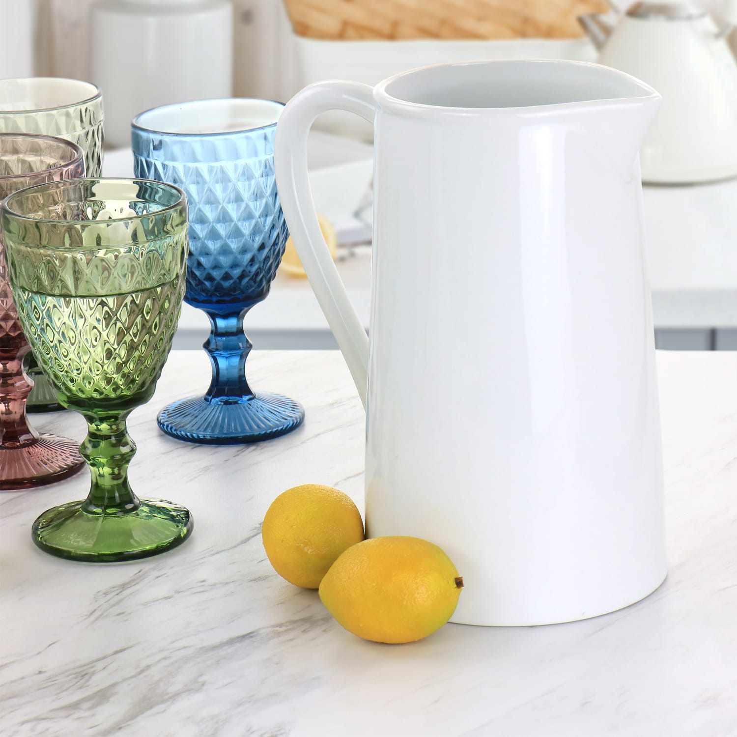 Martha Stewart 2.5-Quart Pitcher, White - Image 3
