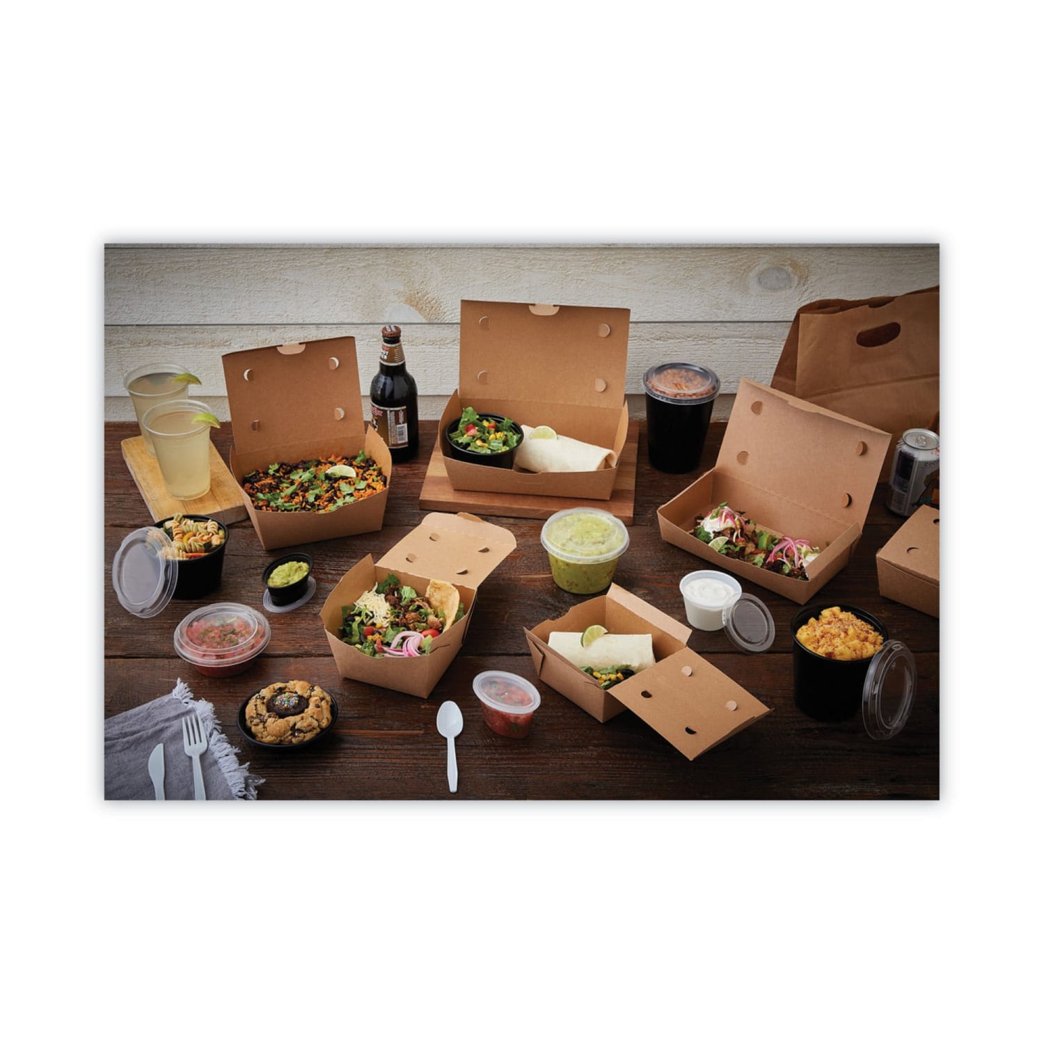 Pactiv Evergreen EarthChoice OneBox Paper Boxes, 37 Oz, Kraft, Carton Of 312 Boxes - Image 6