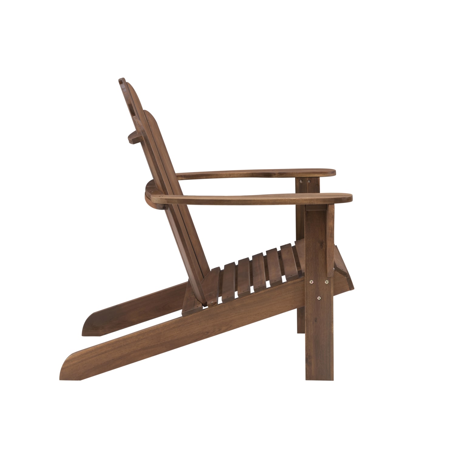 Linon Troy Adirondack Outdoor Chair, Teak - Image 6