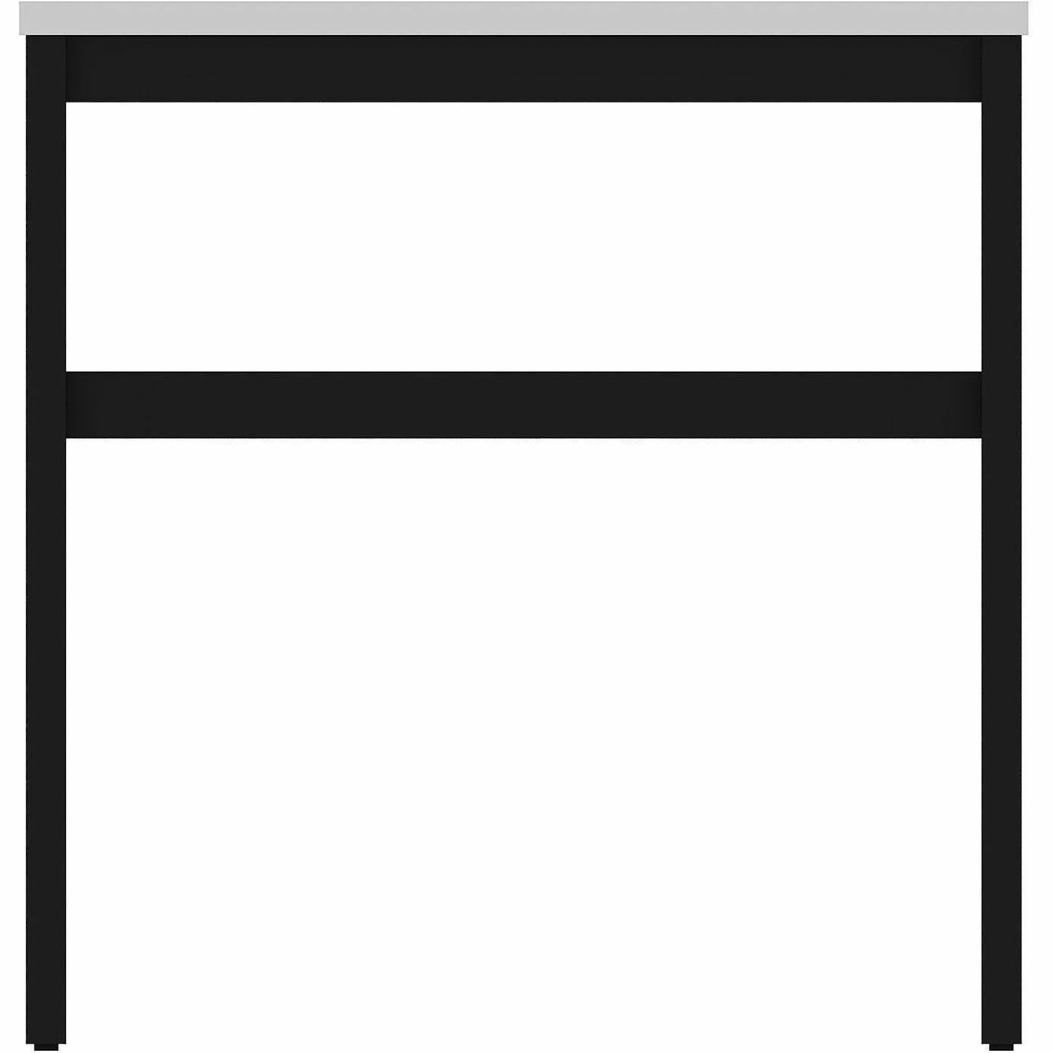Lorell Table Base - Powder Coated H-shaped, Black Base - 28.50in Height x 71.60in Width x 29.10in Depth - Metal Base Material - 1 Each - Image 5