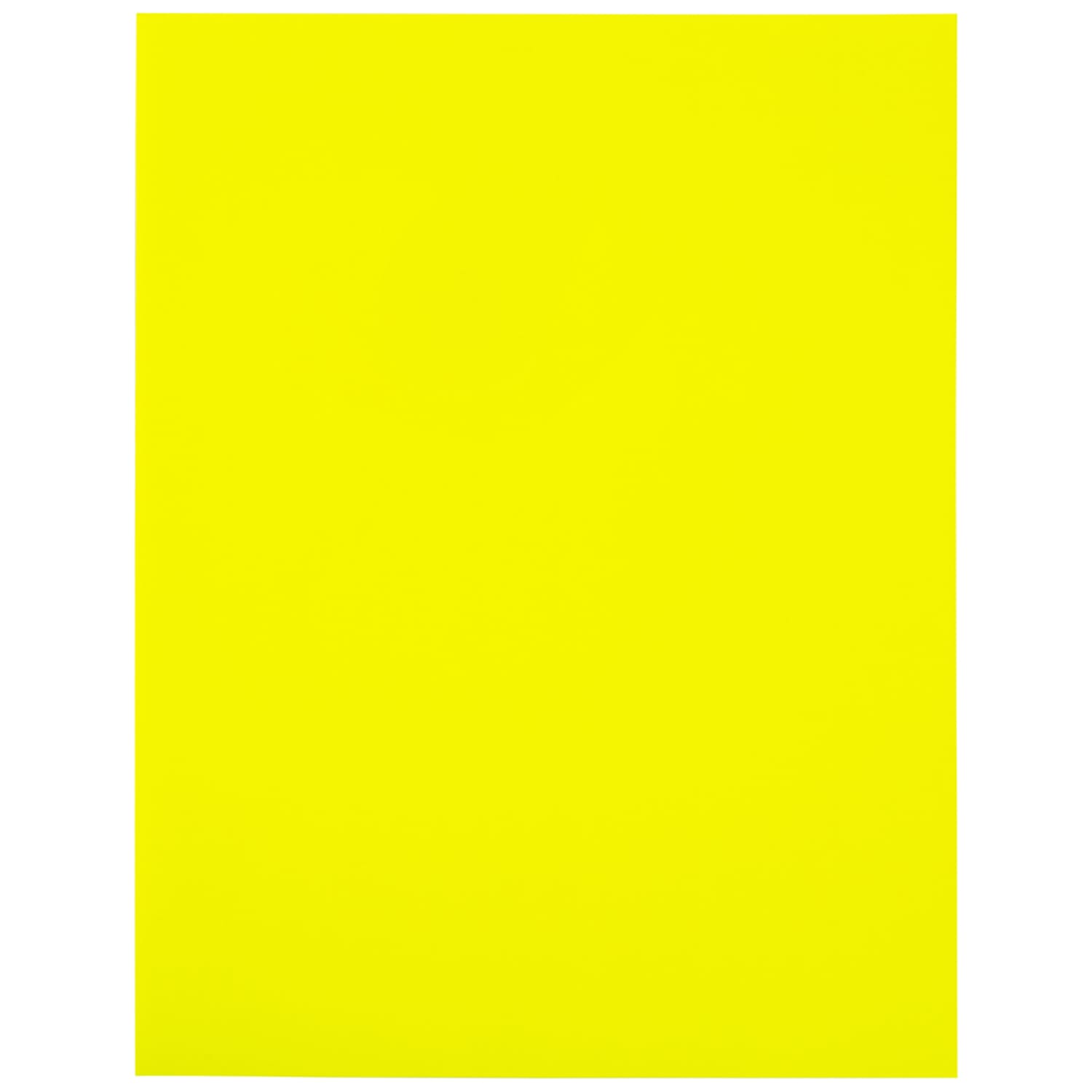 JAM Paper Full-Page Mailing And Shipping Labels, Rectangle, 8 1/2in x 11in, Neon Yellow, Pack Of 10 - Image 5