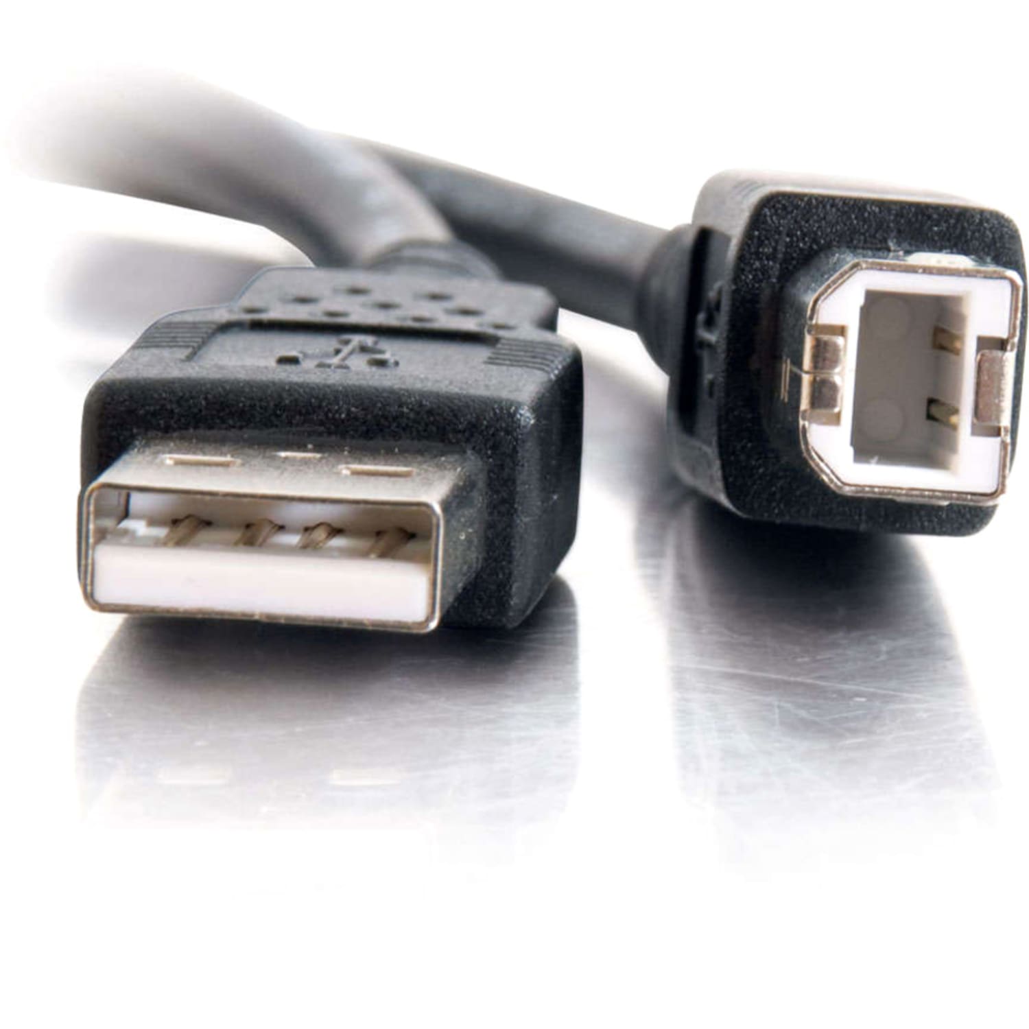C2G 5m (16.4ft) USB Cable - USB A to B - 28AWG Conductor Size - Black - Type A Male USB - Type B Male USB - 16ft - Black - Image 4