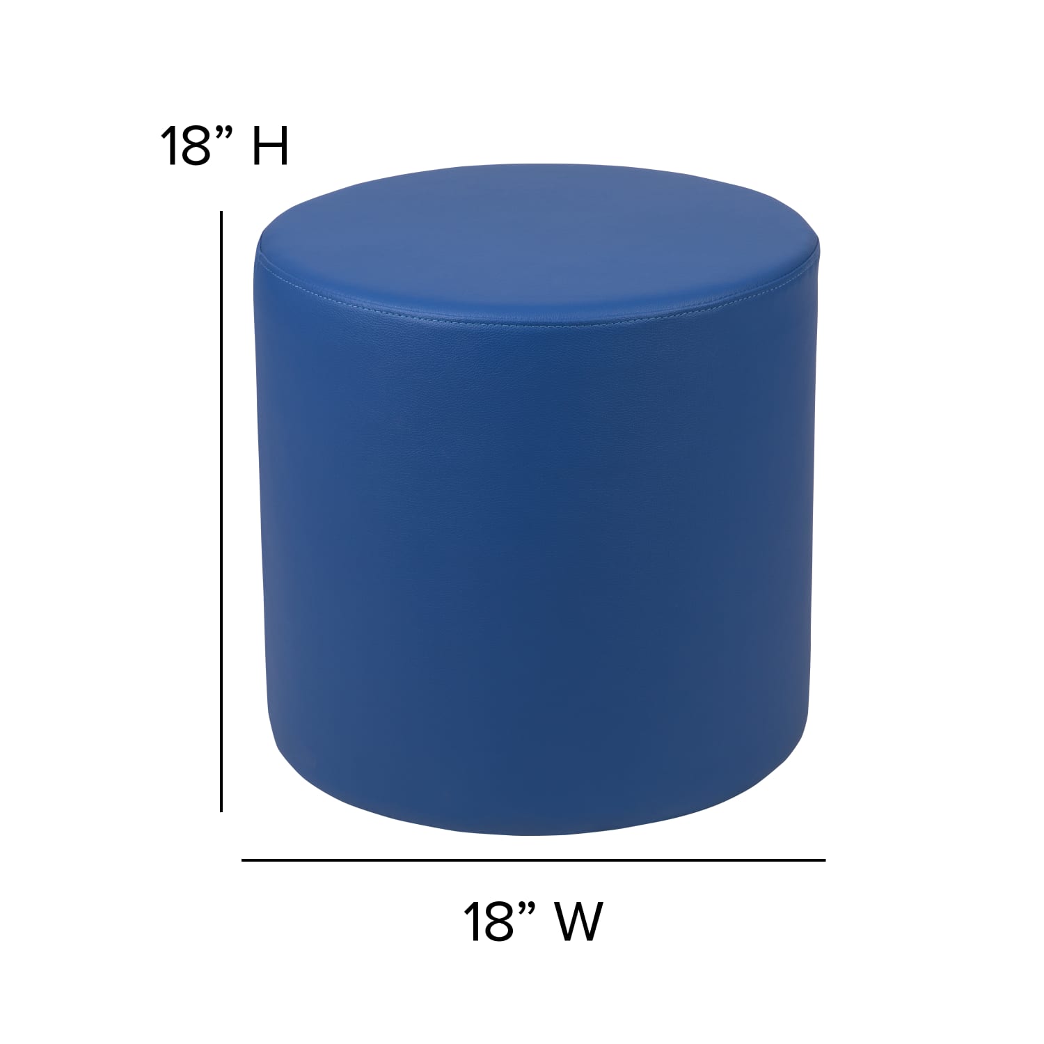 Flash Furniture Soft Seating Collaborative Circle Blue PopularChairscom