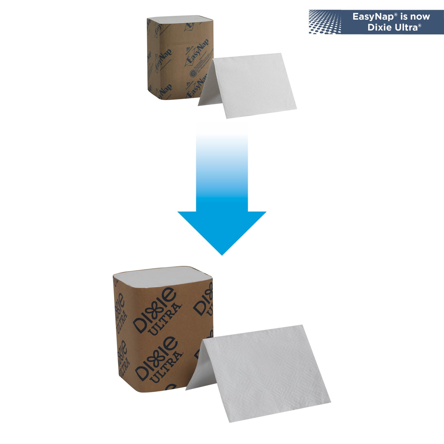 Georgia-Pacific Dixie Ultra 2-Ply Interfold Napkin Dispenser Refills, 6-1/2in x 5in, White, 250 Napkins Per Pack, Case Of 24 Packs - Image 3