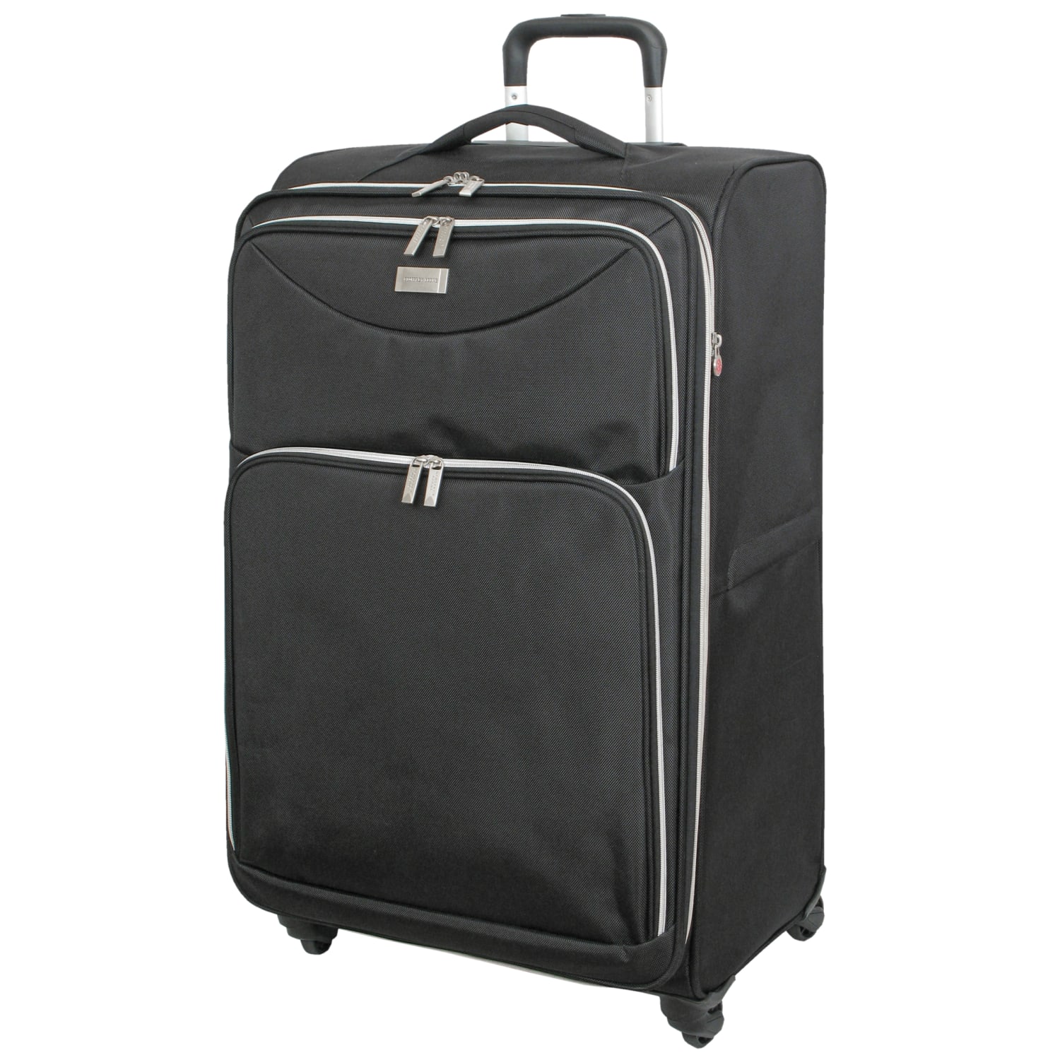 Geoffrey Beene Midnight Fabric Rolling 3-Piece Luggage Set, Black - Image 3