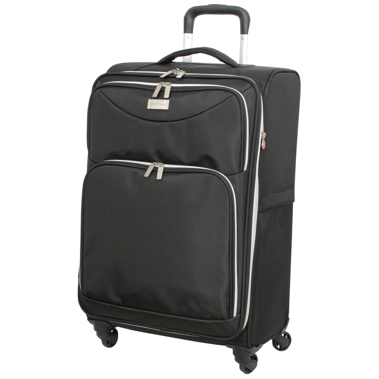 Geoffrey Beene Midnight Fabric Rolling 3-Piece Luggage Set, Black - Image 5