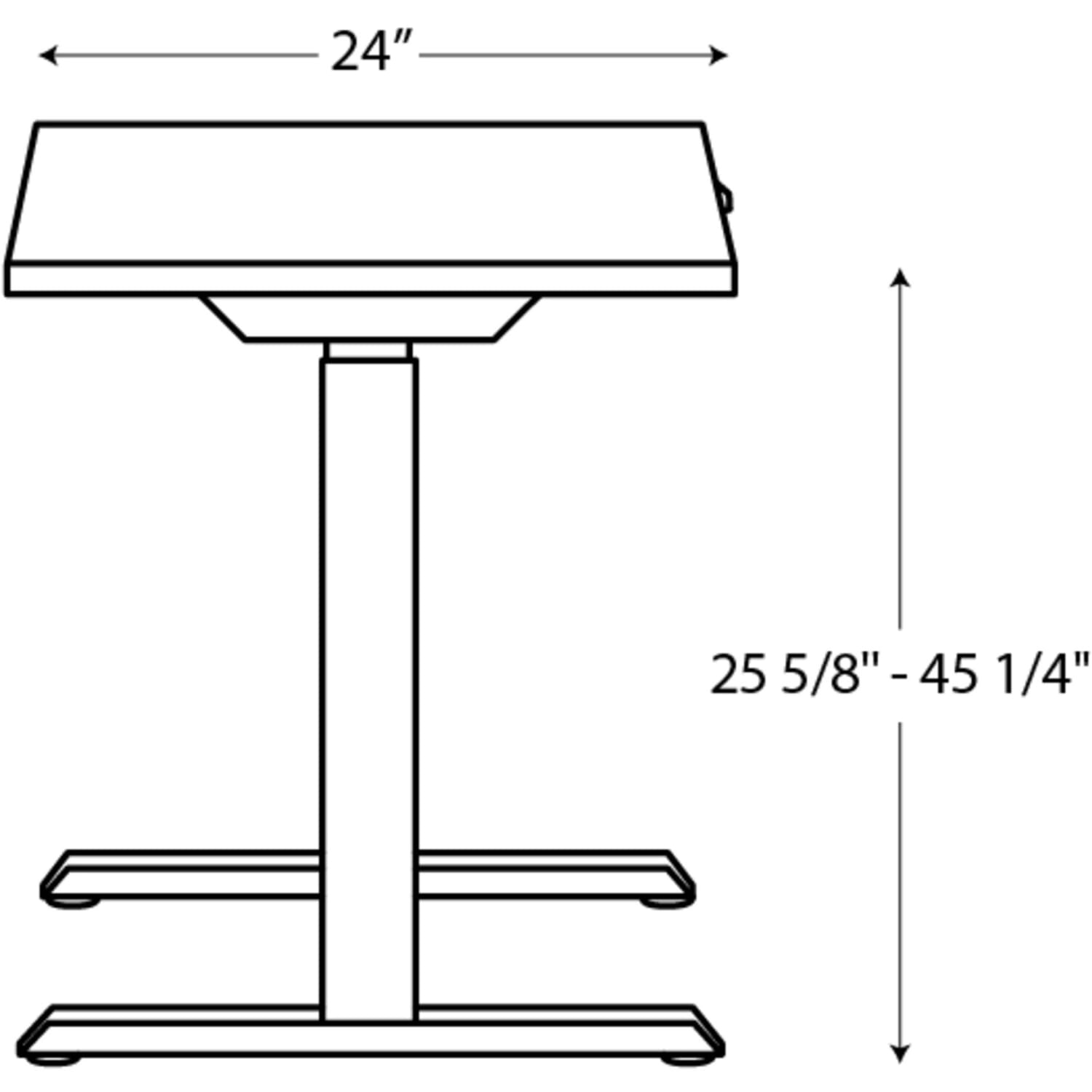 HON Coze Worksurface With Coordinate Height-Adjustable Base, 48inW, Designer White/White - Image 4