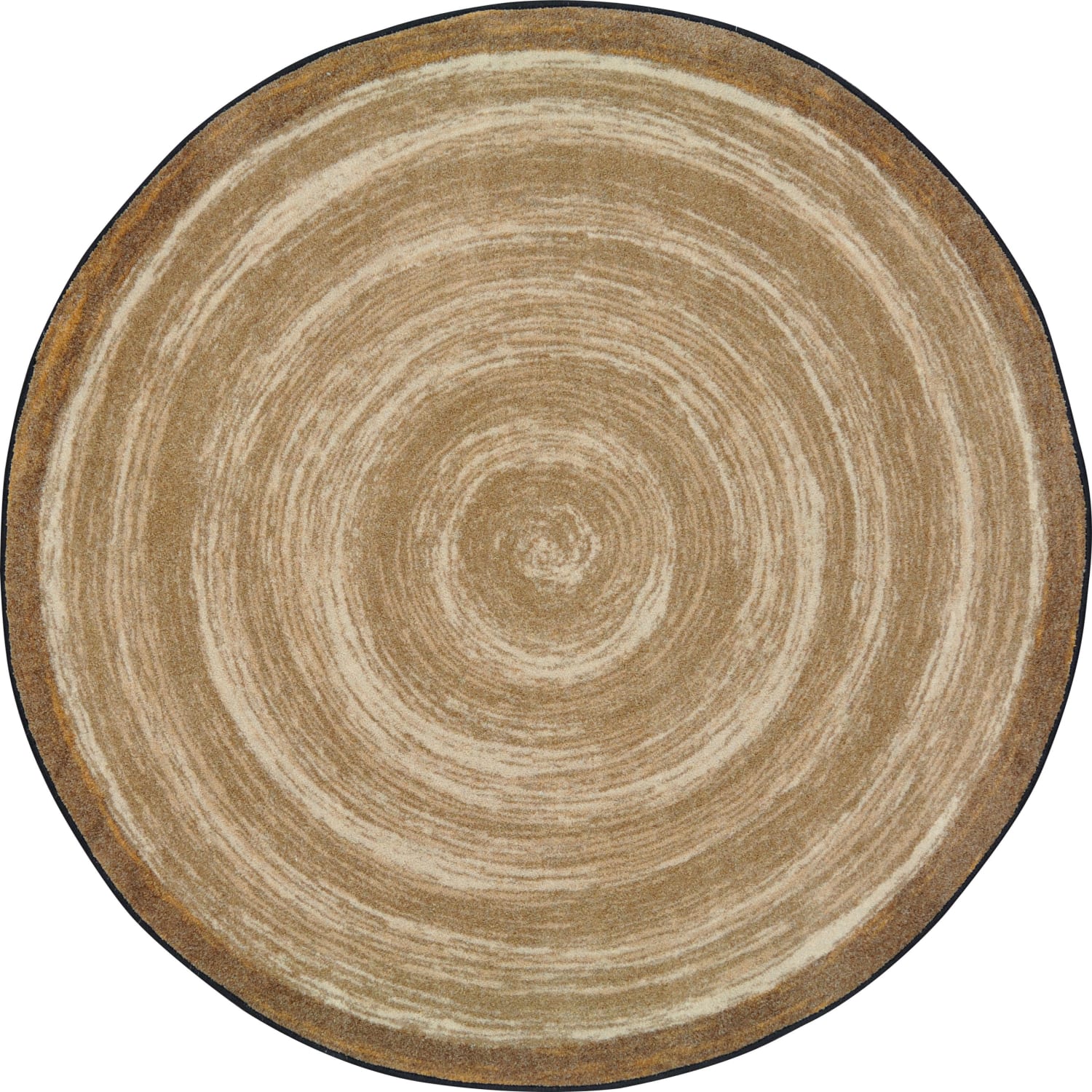 Joy Carpets Feeling Natural Kids Round Area Rug, 5-1/3ft x 5-1/3ft, Sand - Image 3