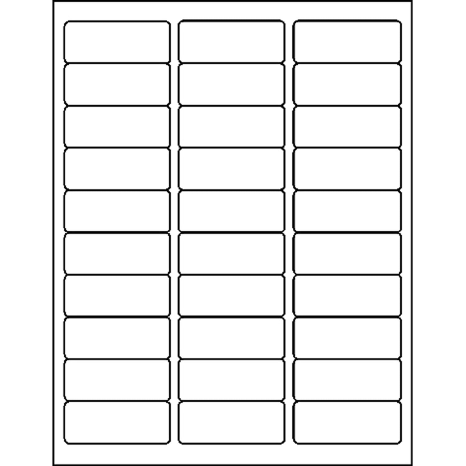 Business Source Mailing Address Labels - 1in Width x 2 3/4in Length - Permanent Adhesive - Rectangle - Laser - Clear - 30 / Sheet - Self-adhesive - 750 / Pack - Image 4