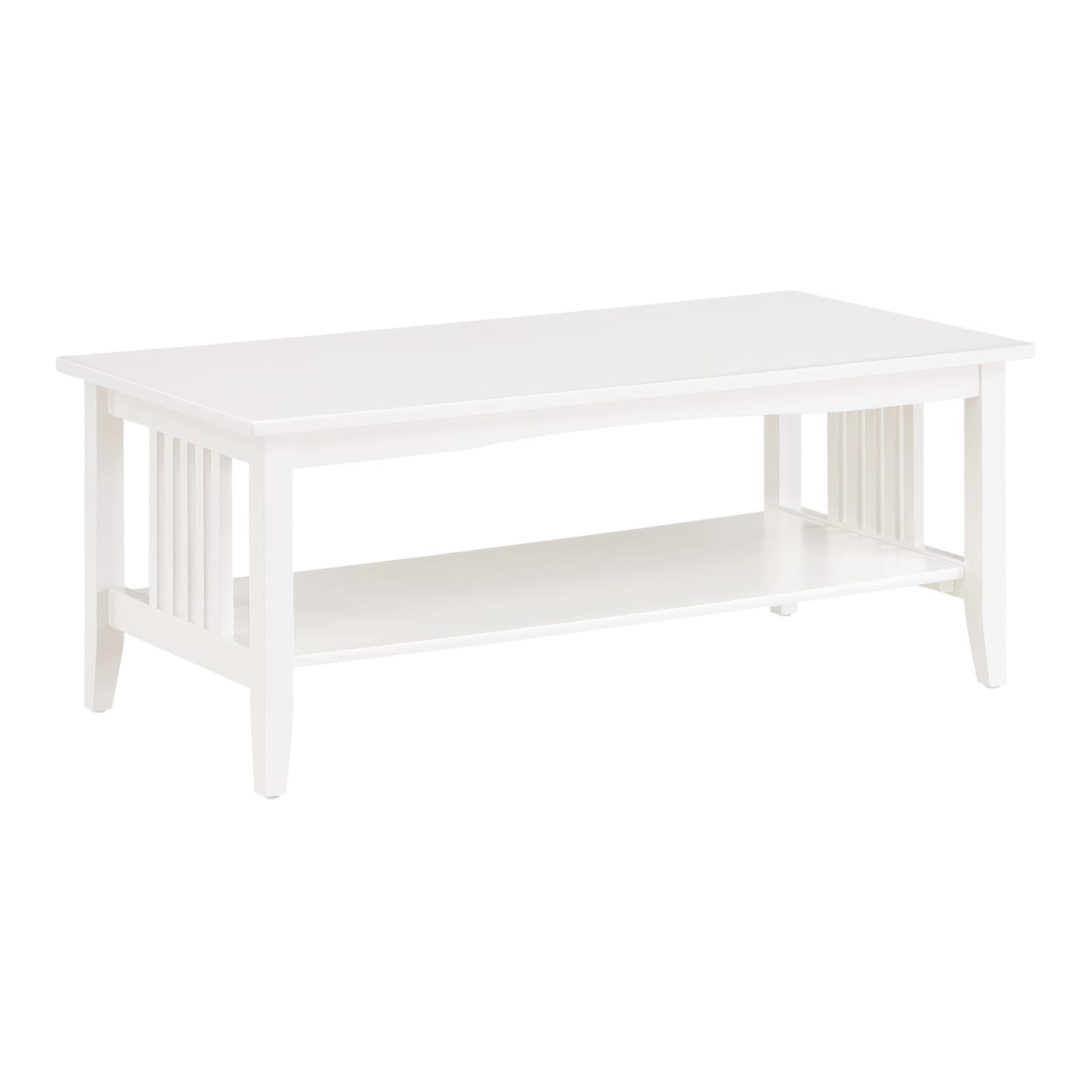 Office Star Sierra Coffee Table, 16-3/4inH x 40-1/2inW x 20inD, White