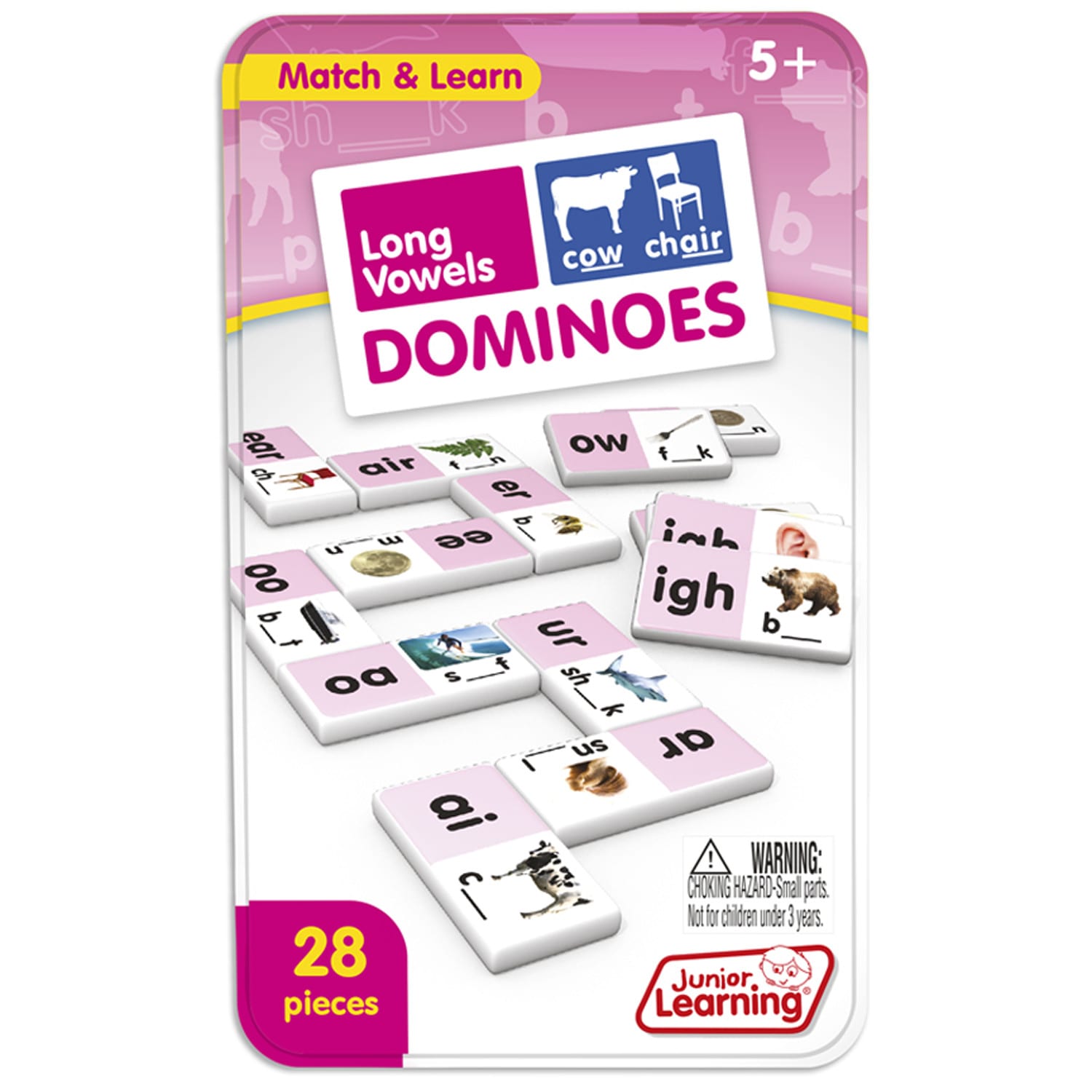 Junior Learning Long Vowels Domino Sets, Pack Of 2 Sets - Image 3