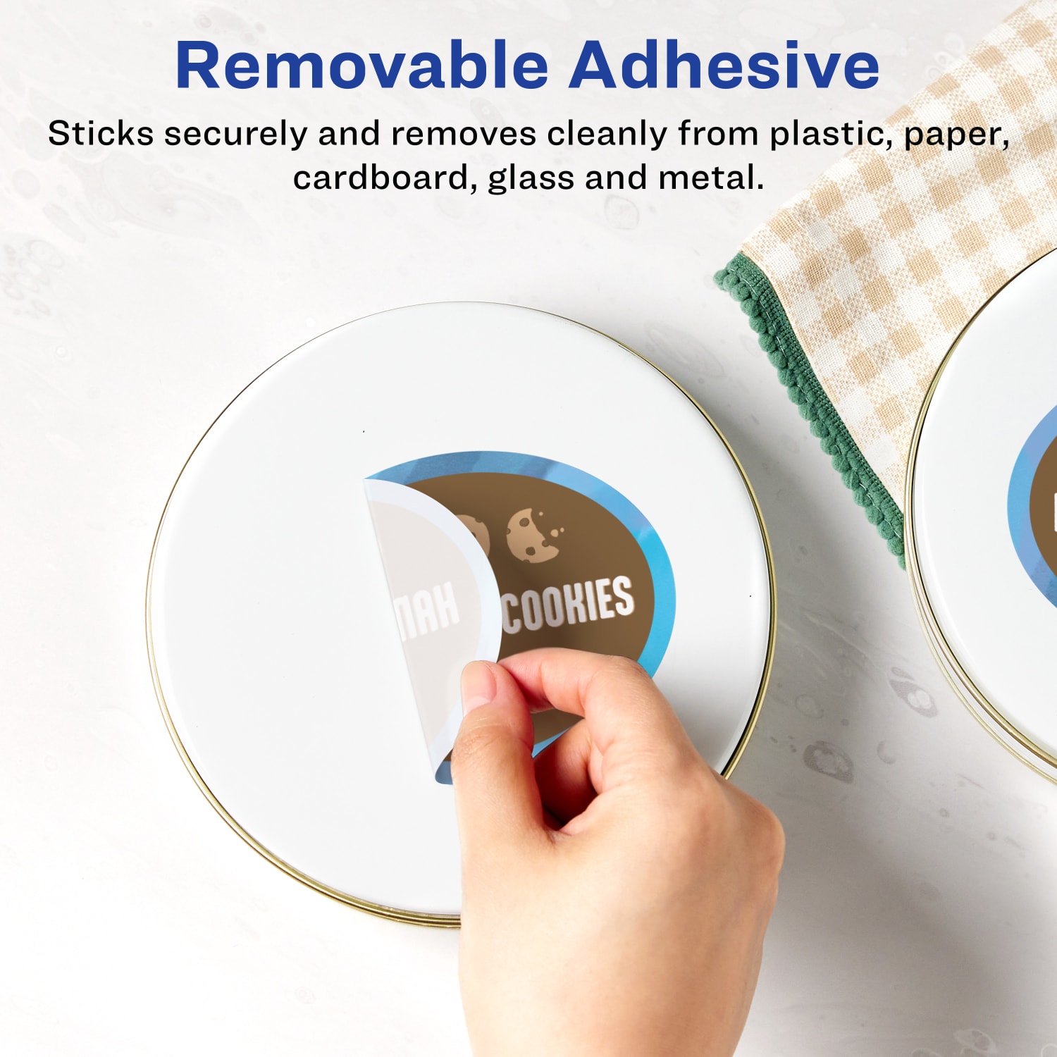 Avery Removable Labels With Sure Feed, 94057-RMP25, Oval, 4in x 6in, White, Pack Of 50 Labels - Image 3