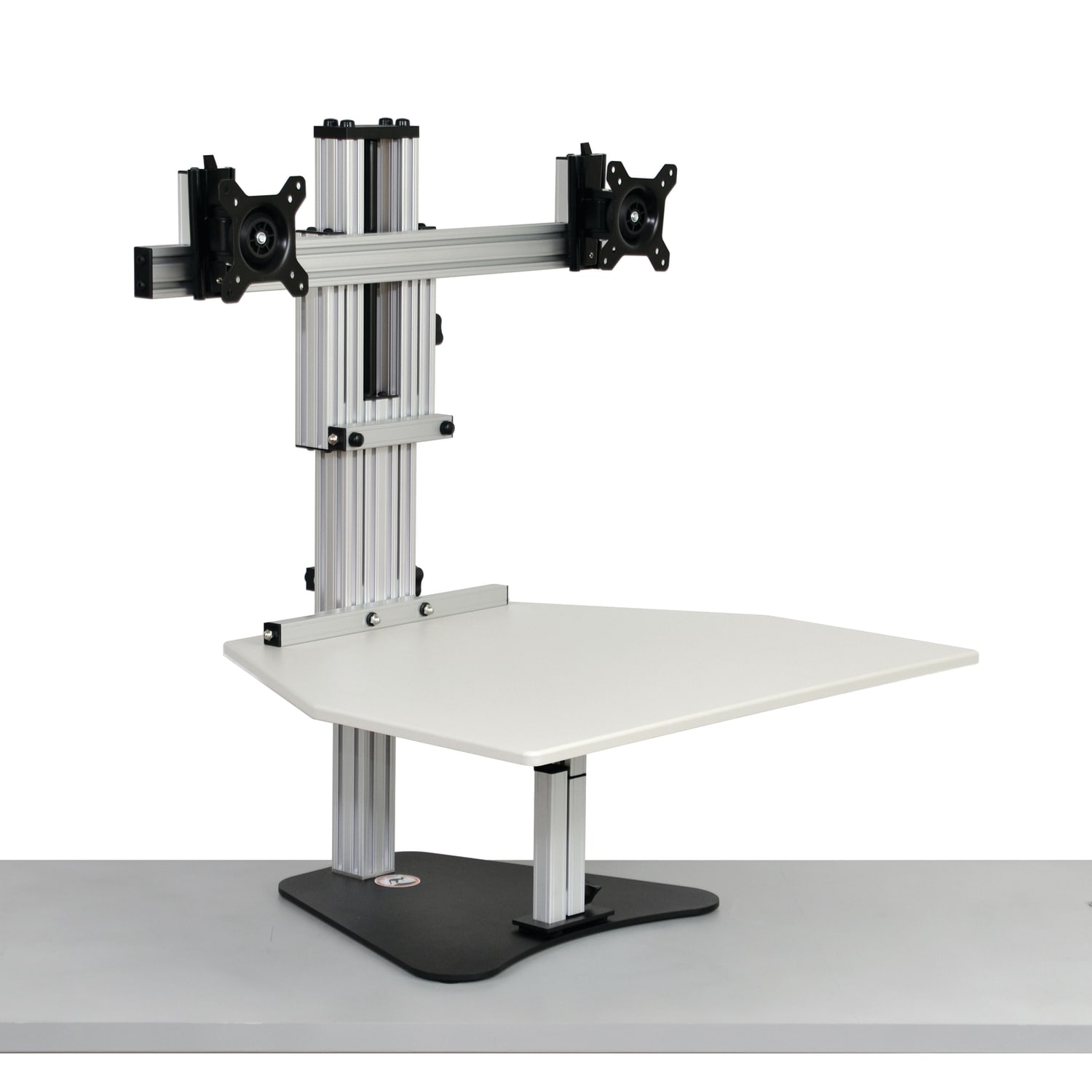 Ergo Desktop Kangaroo Elite 28inW Adjustable Height Desk Converter, Putty - Image 4