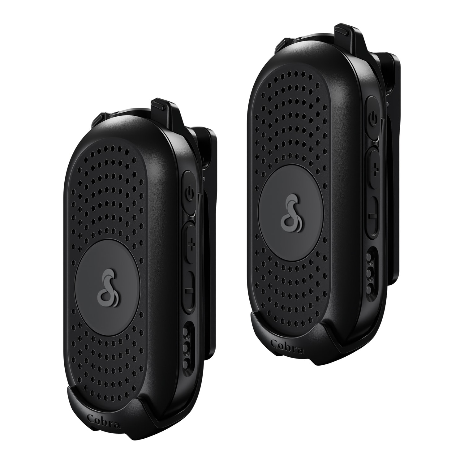 Cobra PX280 Compact 2-Way Handheld Business Radio with Dual-Dock Charger, Black, 2-Pack