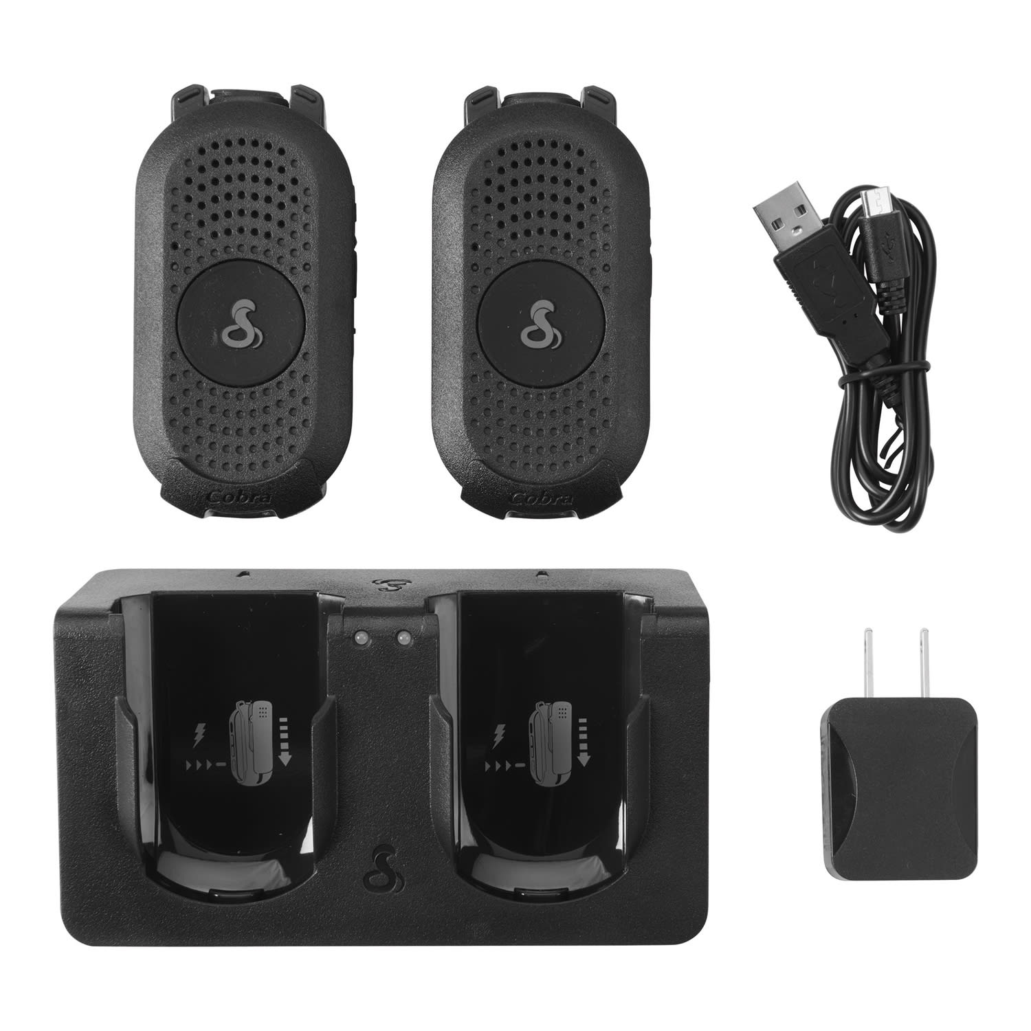 Cobra PX280 Compact 2-Way Handheld Business Radio with Dual-Dock Charger, Black, 2-Pack - Image 5