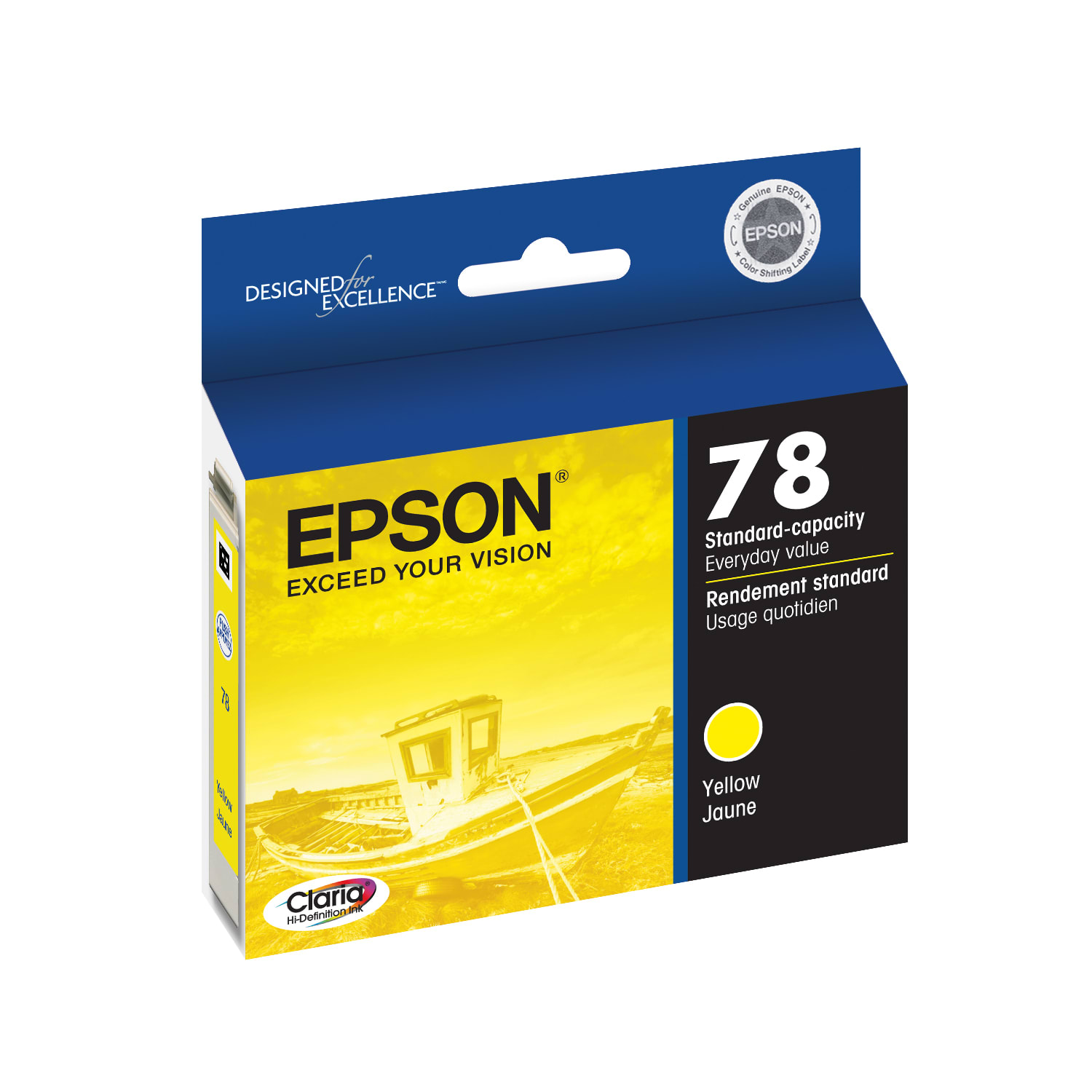 Epson 78 Claria Yellow Ink Cartridge, T078420 - Image 3