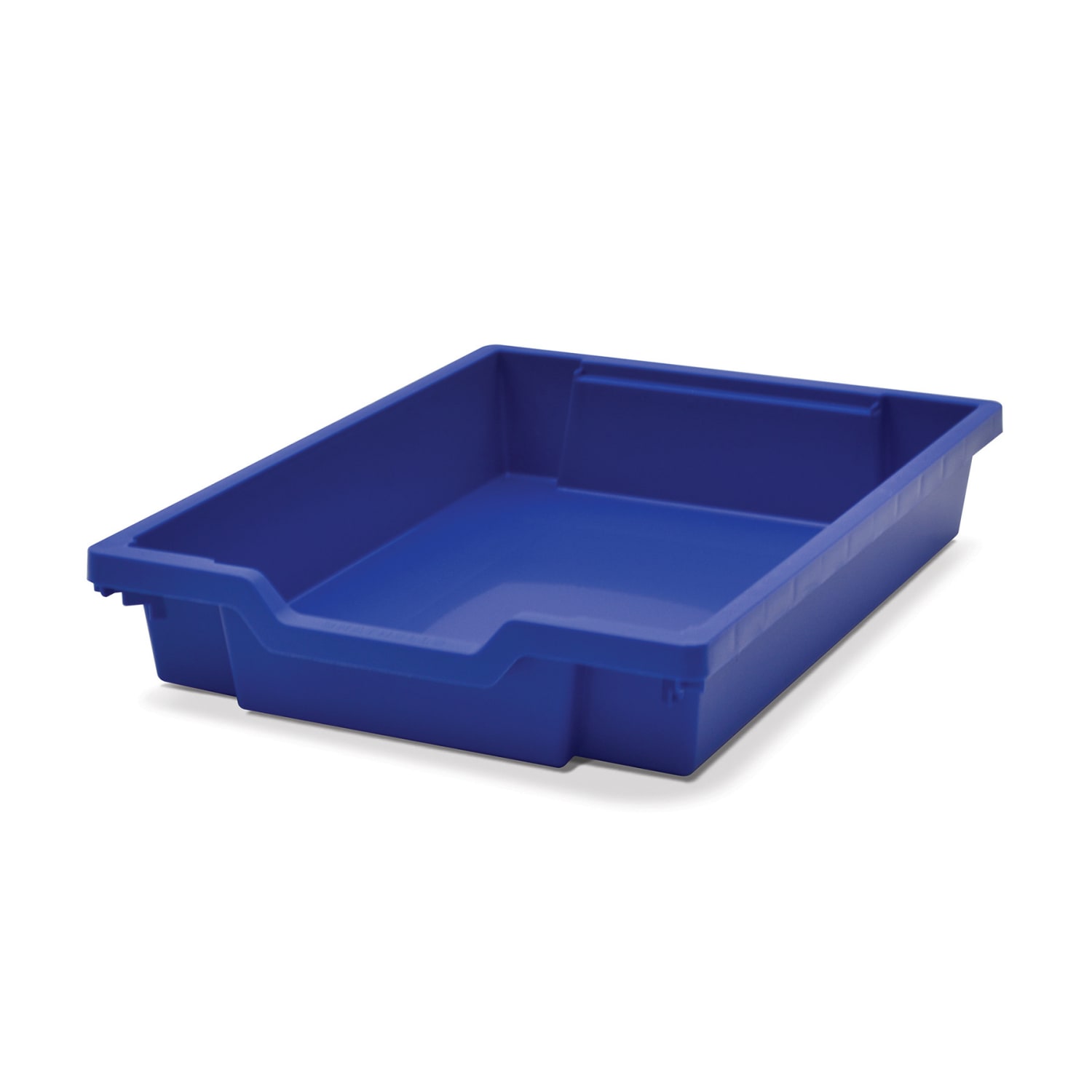 Gratnells Shallow F1 Tray, Heavy Duty School, Industrial & Utility Bins, 12.3in x 16.8in x 3in, Royal Blue, Pack Of 8 - Image 3