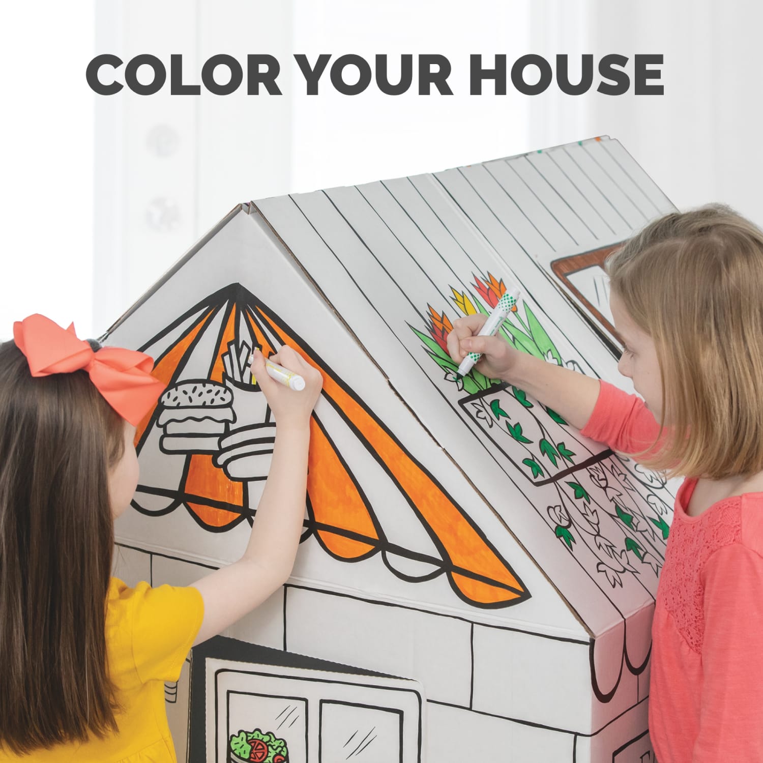 Bankers Box At Play Playhouse, 48inH x 32inW x 38inD, Treats 'N Eats - Image 4