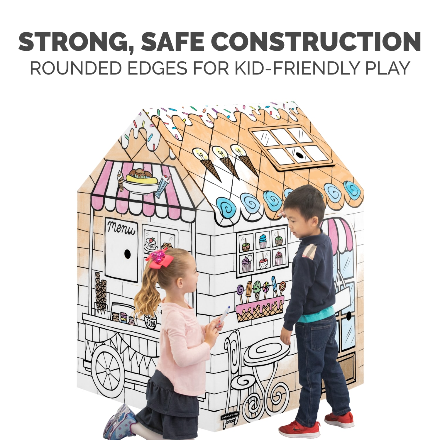 Bankers Box At Play Playhouse, 48inH x 32inW x 38inD, Treats 'N Eats - Image 6
