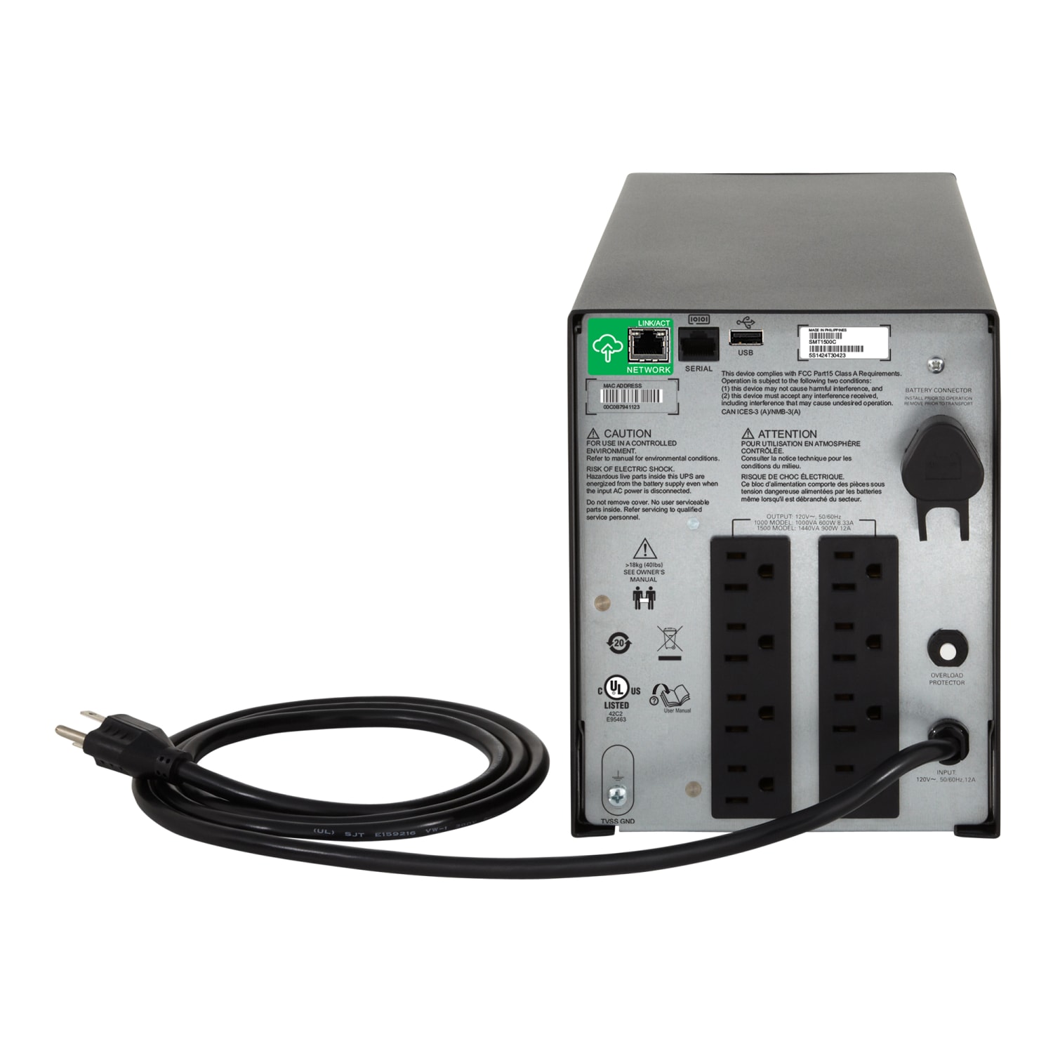 APC Smart-UPS C 8-Outlet Tower With SmartConnect, 1,500VA/900 Watts, SMC1500C - Image 3