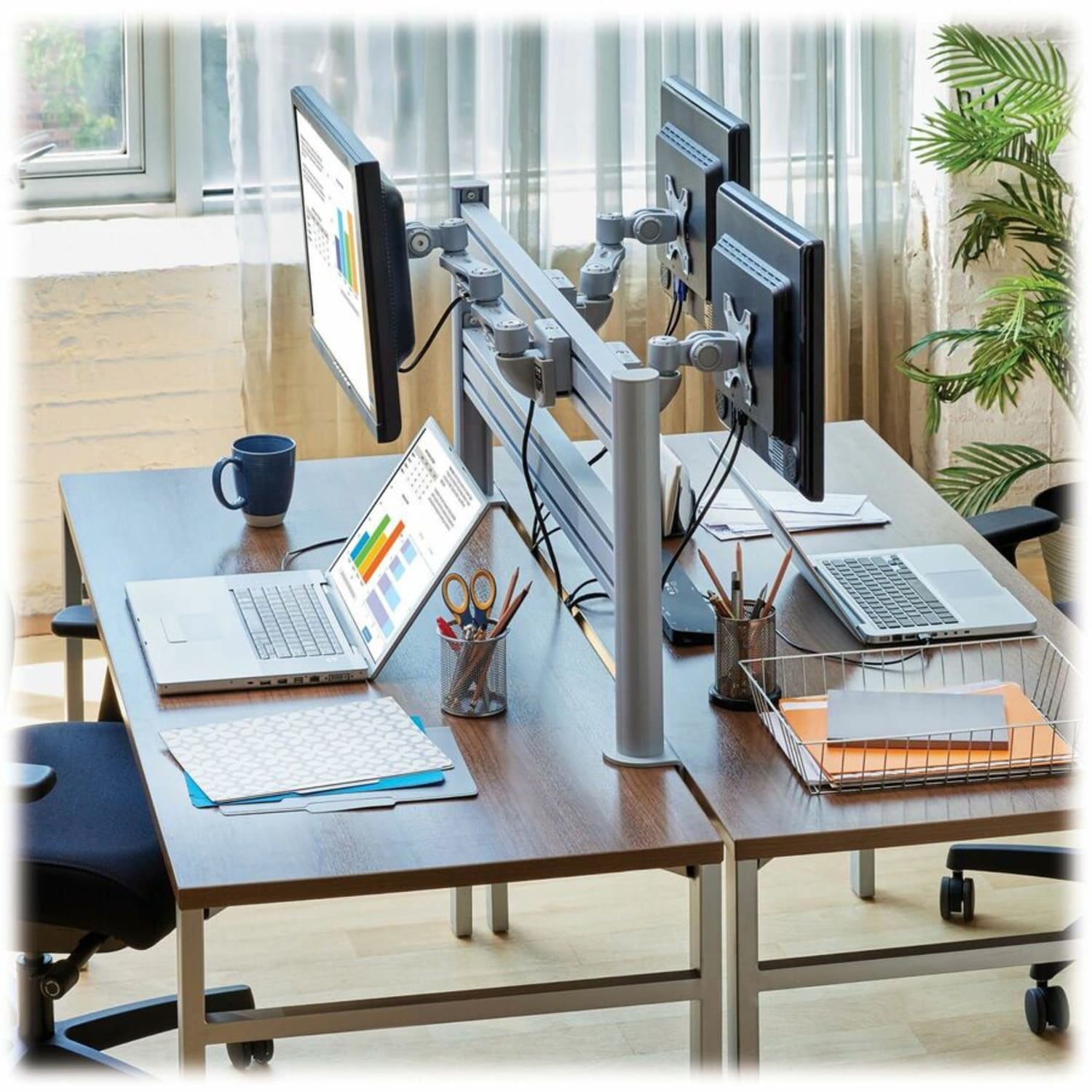 Eaton Tripp Lite Series Monitor Mount for Slat Wall System, 13in to 32in Displays, TAA - Height Adjustable - 1 Display(s) Supported - 13? to 32? Screen Support - 22 lb Load Capacity - 75 x 75, 100 x 100 - VESA Mount Compatible - Aluminum - Image 5
