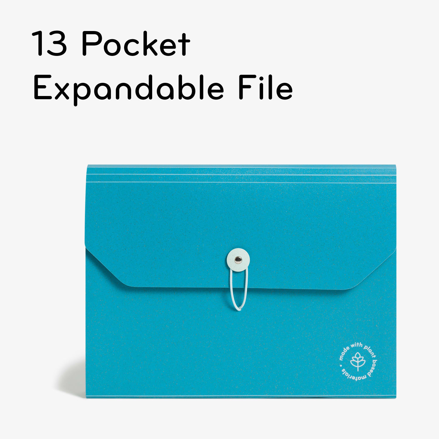 U Brands U-Eco 13 Pocket Poly Expandable File, 5.75in Expansion, Letter, Assorted, Ocean Blue - Image 5