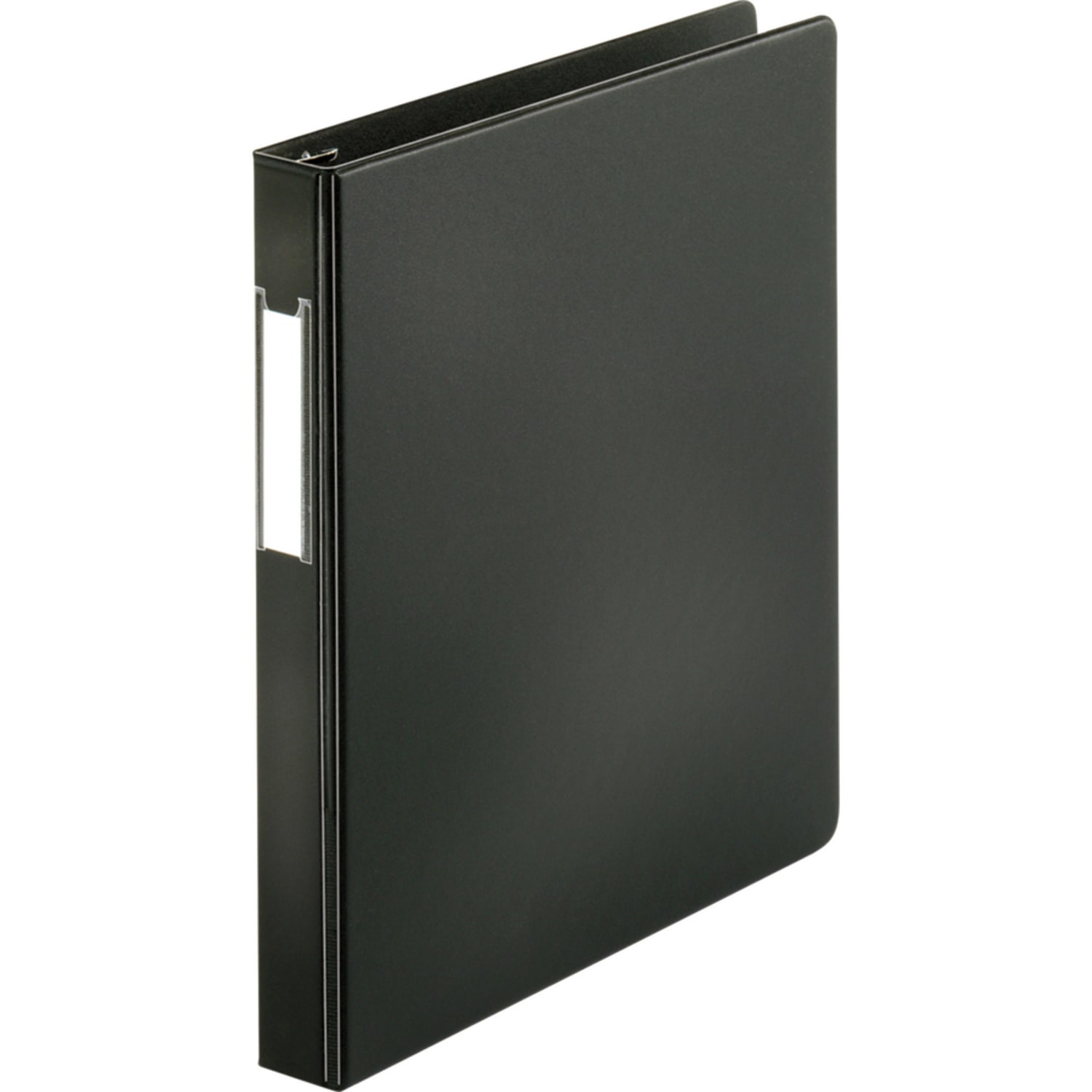 Business Source Slanted D-Ring Binders, 1in Ring, Black - Image 4