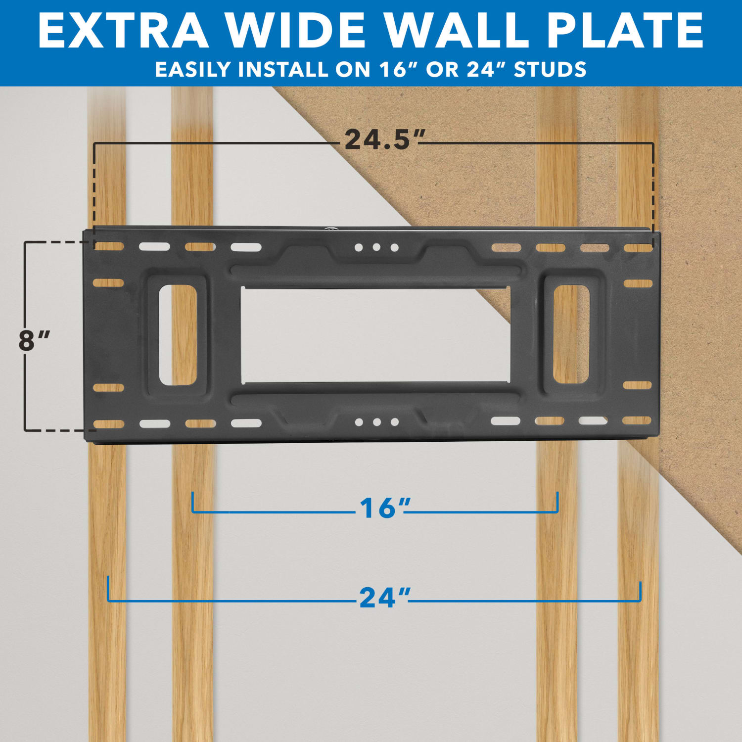 Mount-It! Full Motion TV Wall Mount With Extra Long Extension For Screen Sizes 40in To 80in, 4inH x 12-3/4inW x 33inD, Black - Image 6
