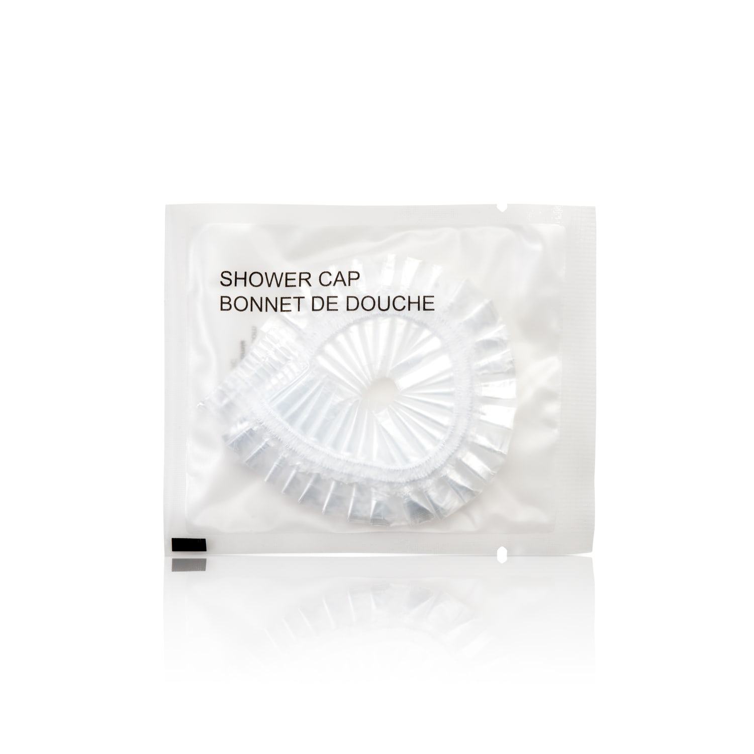 Sachet Accessories Shower Caps, Clear/White, Pack Of 288 Caps - Image 3