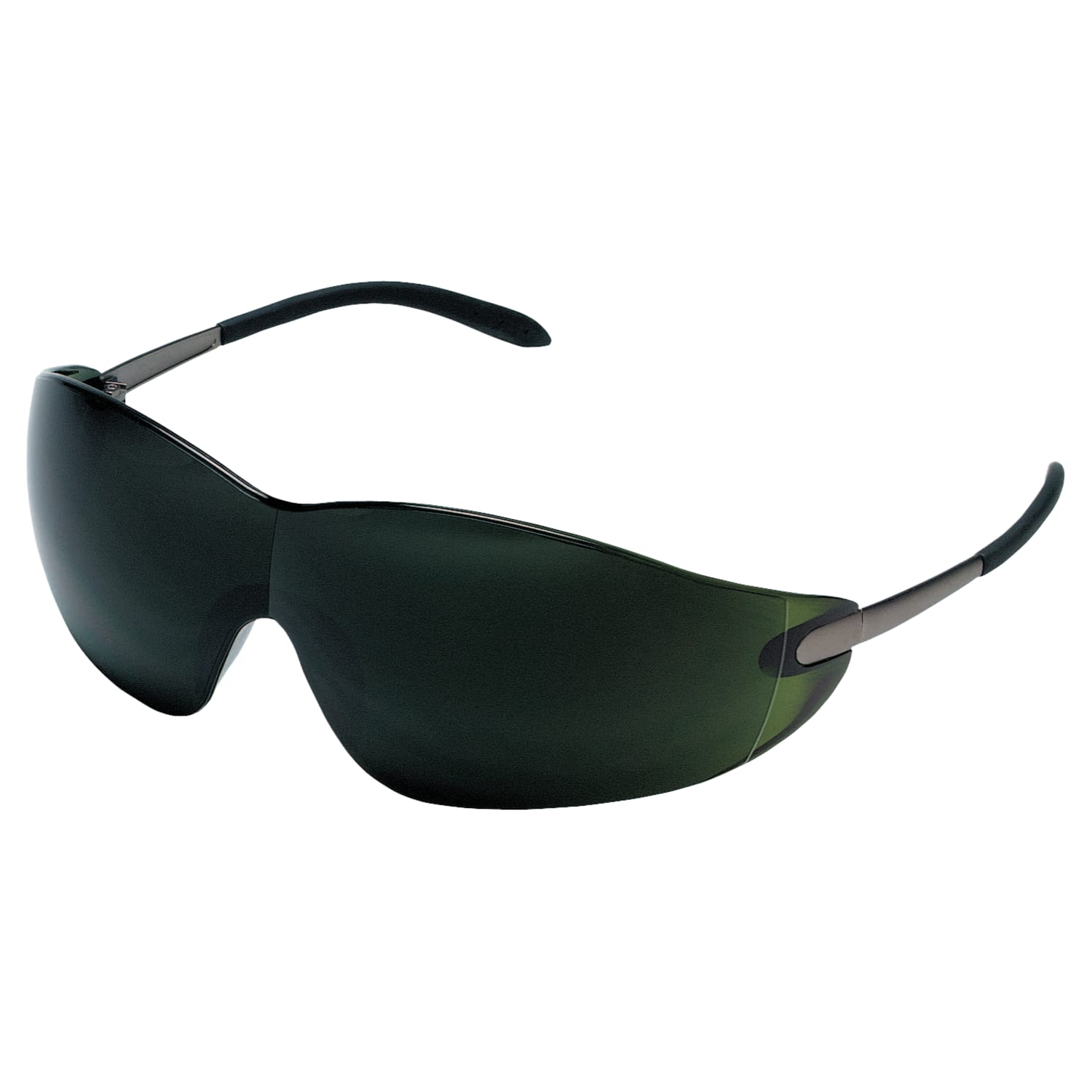 Blackjack Elite Protective Eyewear, Green Filter 5.0 Lens, Chrome Frame, Metal