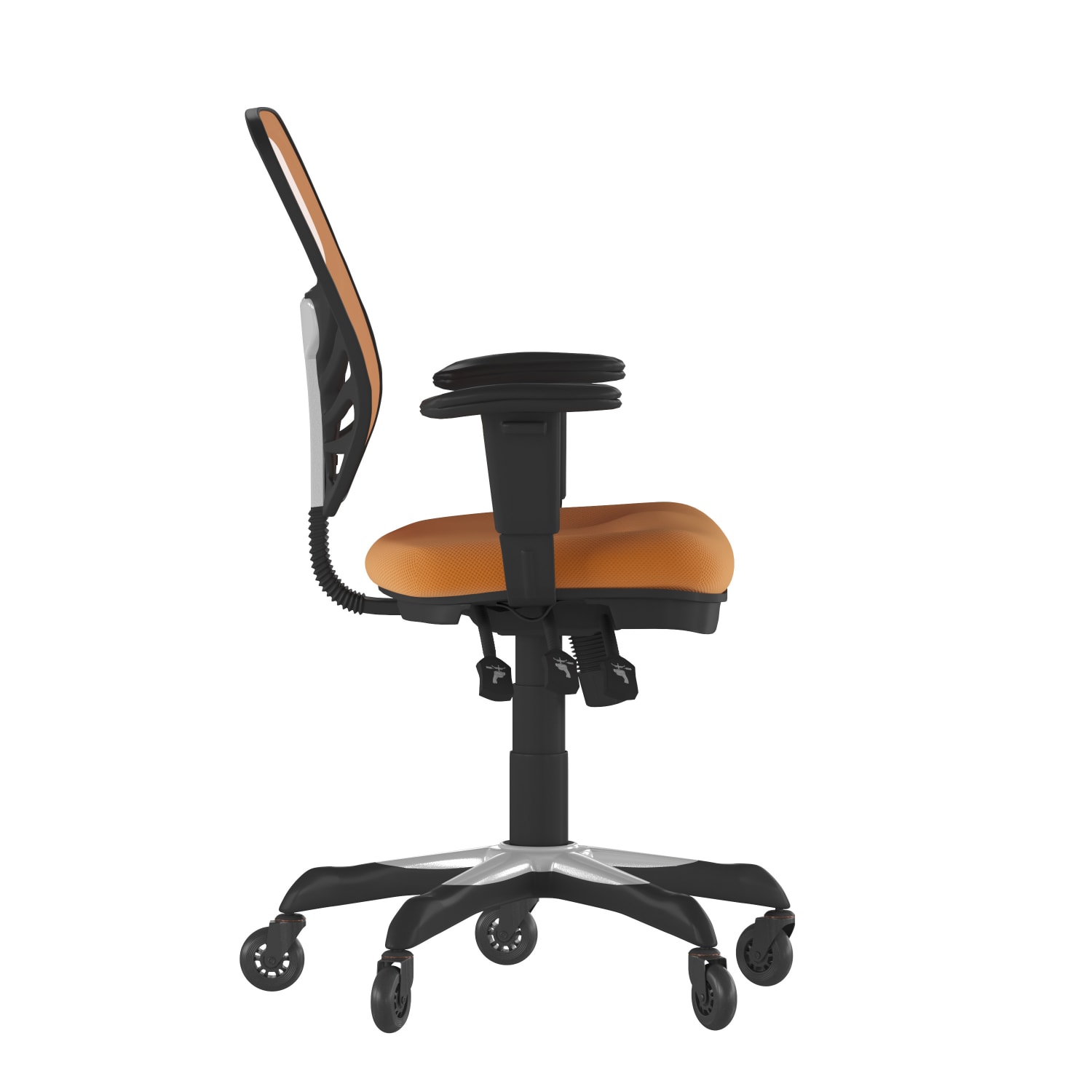 Flash Furniture Nicholas Ergonomic Mesh MidBack Multifunction Executive Swivel Office Chair OrangeBlack PopularChairscom Flash Furniture Nicholas Ergonomic Mesh Mid Back Multifunction Executive Swivel Office Chair OrangeBlack PopularChairscom