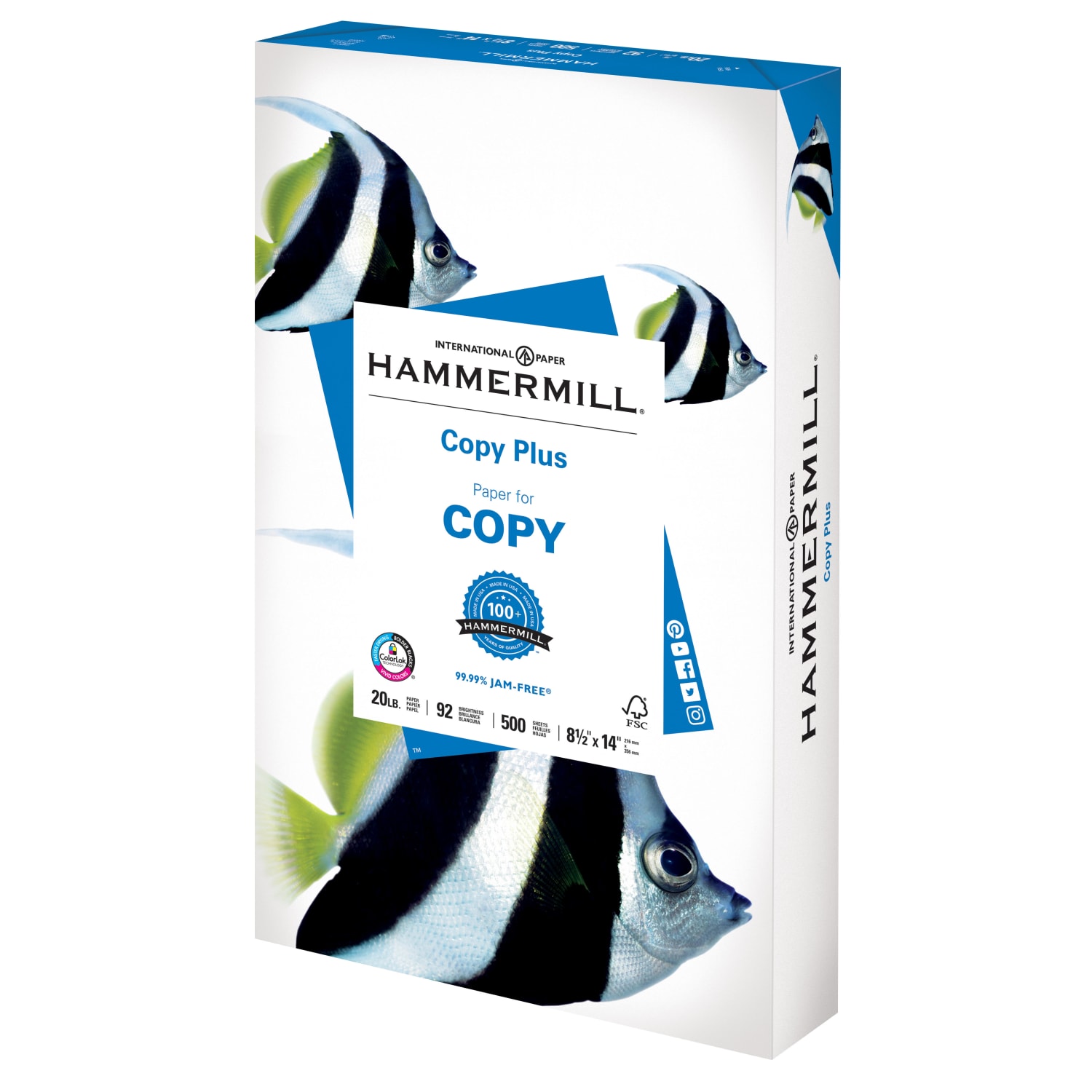 Hammermill Multi-Use Printer & Copy Paper, 1 Ream, White, Legal (8.5in x 14in), 500 Sheets Per Ream, 20 Lb, 92 Brightness - Image 3