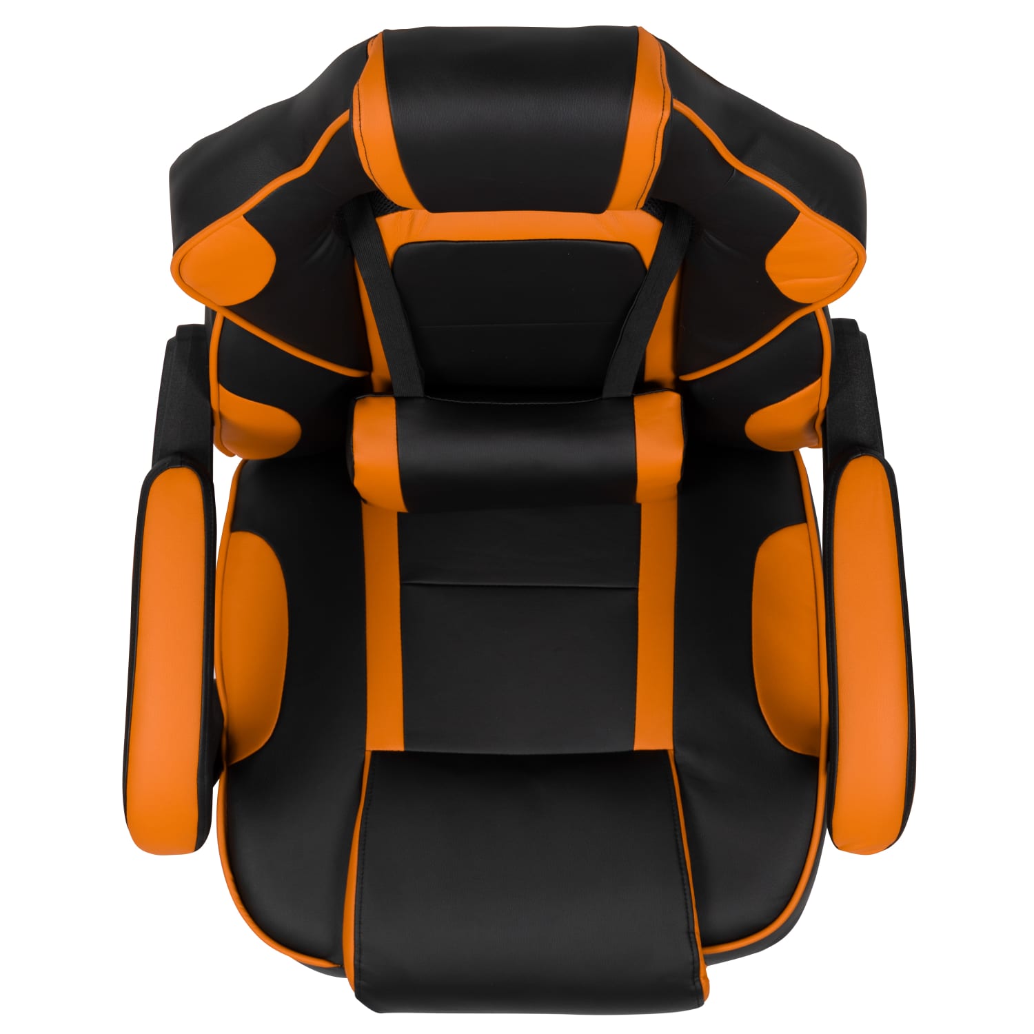 Flash Furniture X40 Gaming Chair With Fully Reclining Back And Arms BlackOrange PopularChairscom