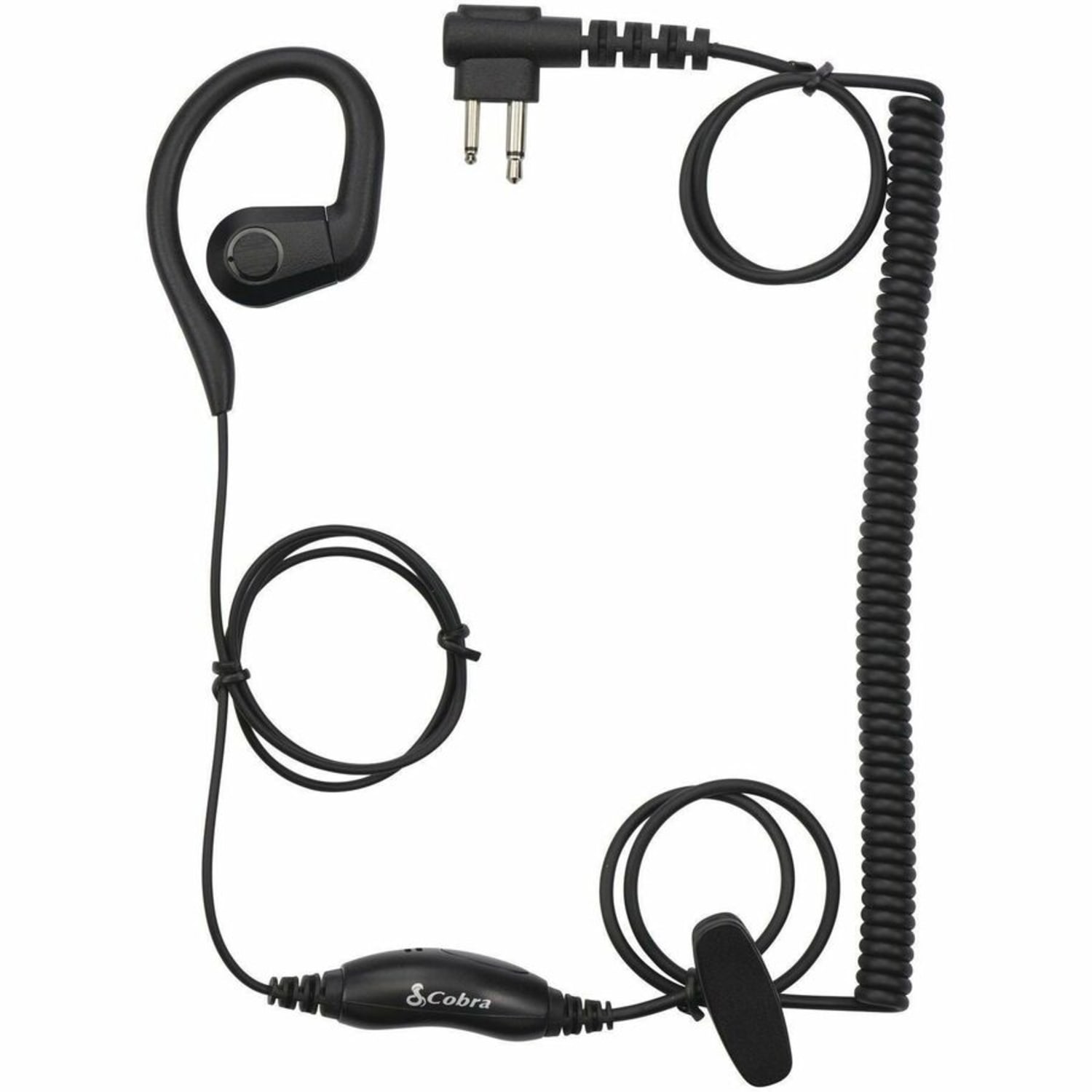 Cobra C-Style Earloop-Wrap In-Ear Headset for Cobra Performa 400/450 2-Way Handheld Business Radios & Select Non-Cobra Devices, Black - Image 3