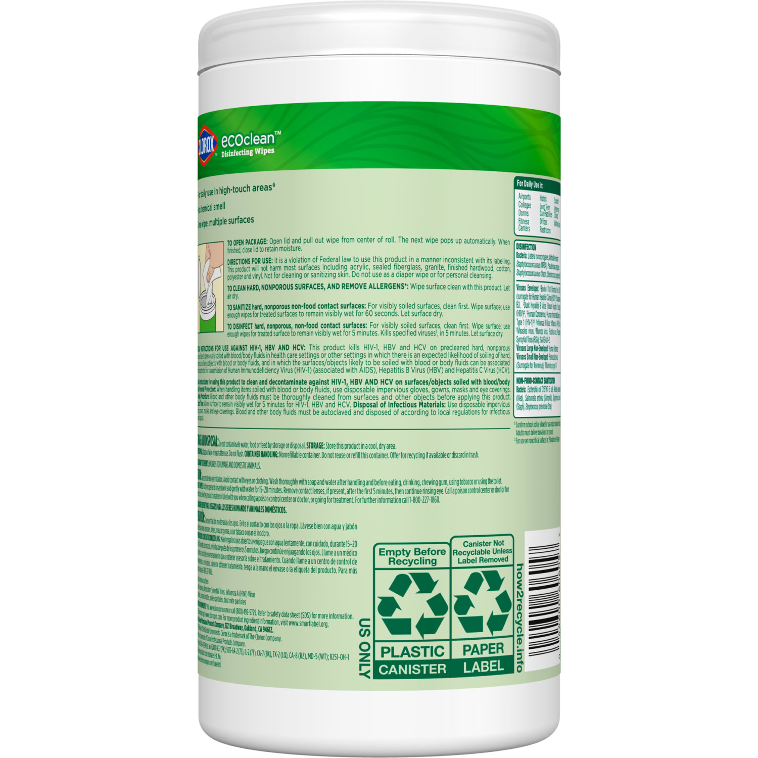 CloroxPro Clorox EcoClean Disinfecting Wipes, 75 Count - Image 4